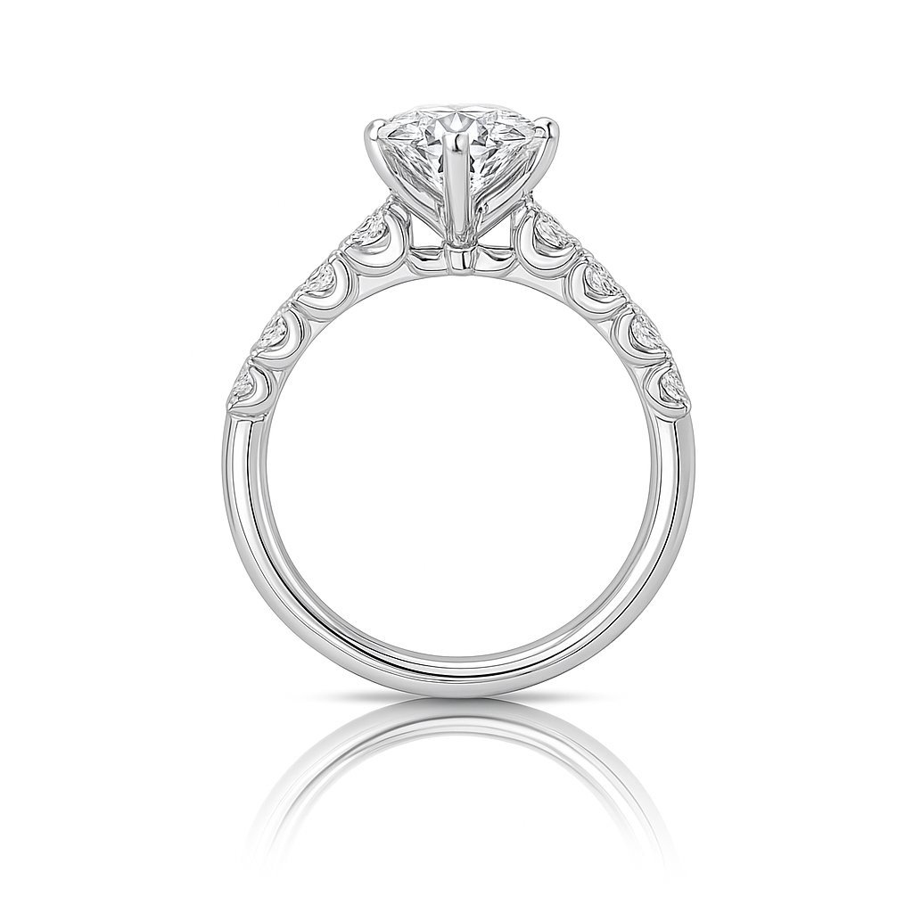 1.00ct Six Claw Diamond Shoulders