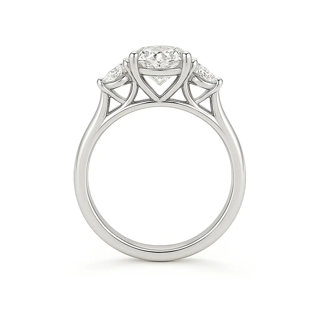 Bluebell Pear Cut Three Stone Diamond Ring Chloe's Jewellers