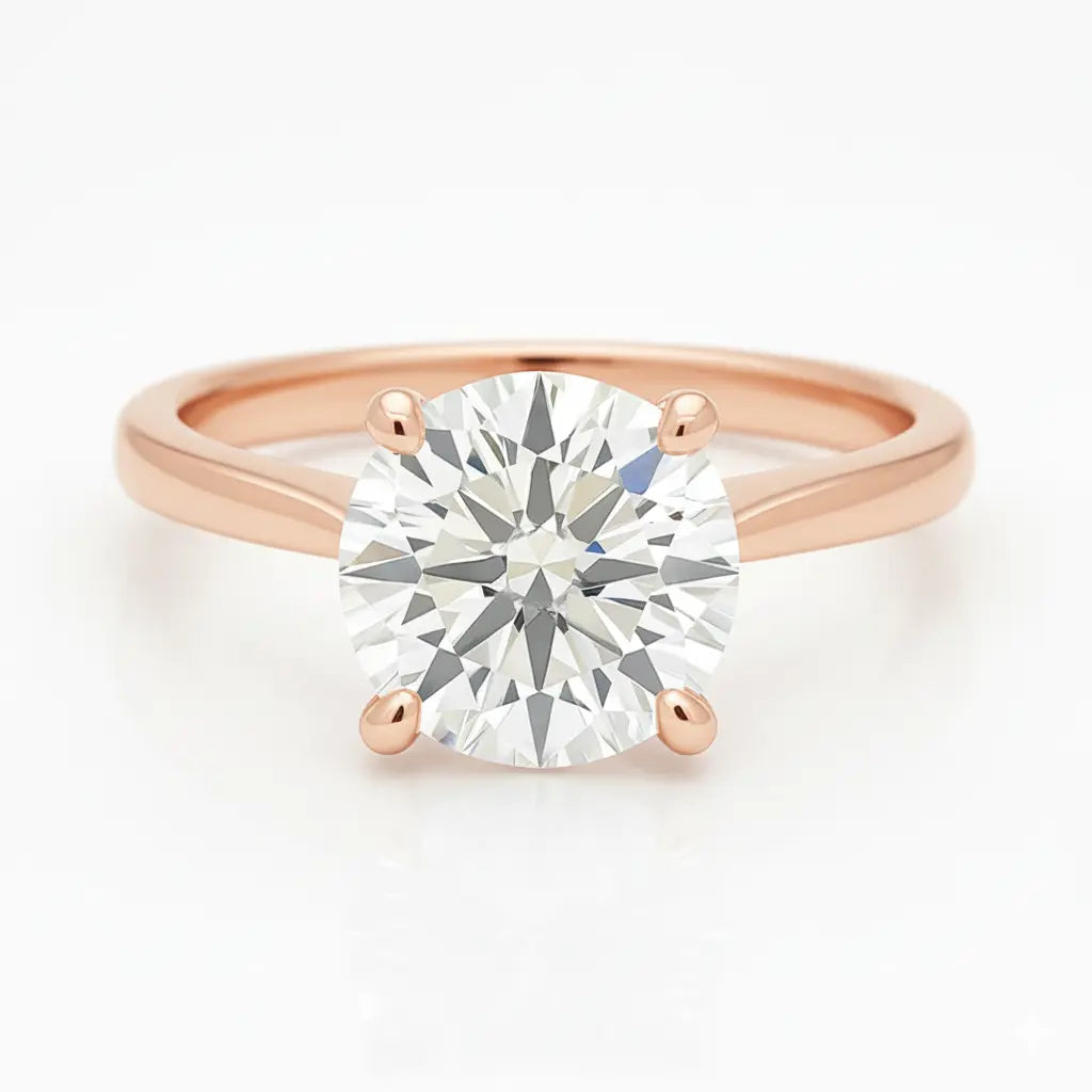 Engagement ring | Wedding ring | 18k yellow gold ring | Single stone ring | Natural diamond ring Chloe's Jewellers