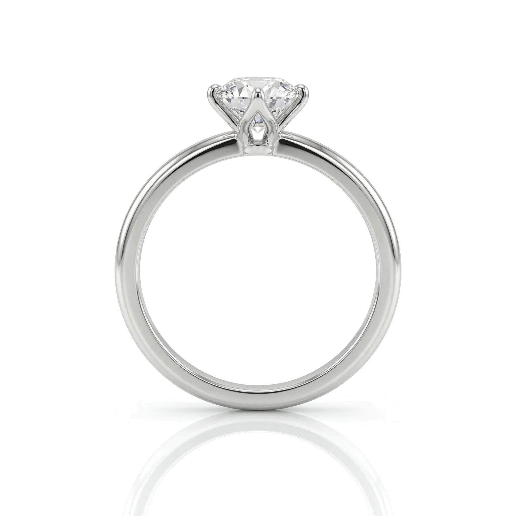0.72ct GIA Round cut Natural Diamond Solitaire Setting Engagement Ring Chloe's Jewellers