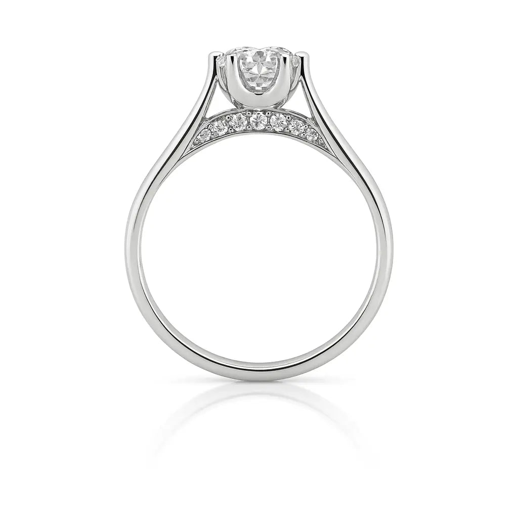 Engagement ring | Wedding ring | 18k yellow gold ring | Single stone ring | Natural diamond ring Chloe's Jewellers