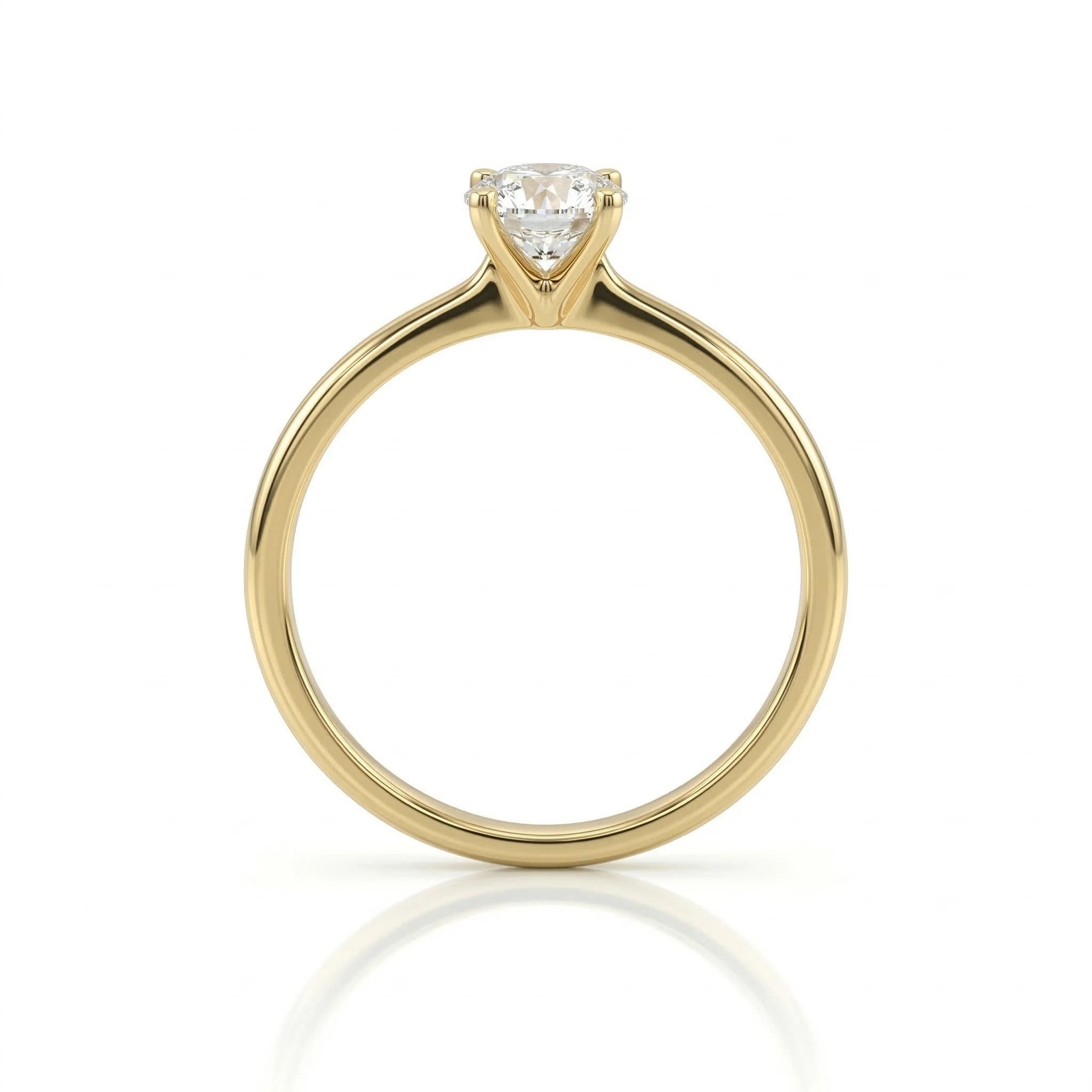 0.50ct GIA Round cut Natural Diamond Solitaire Setting Engagement Ring, D/SI1 Chloe's Jewellers