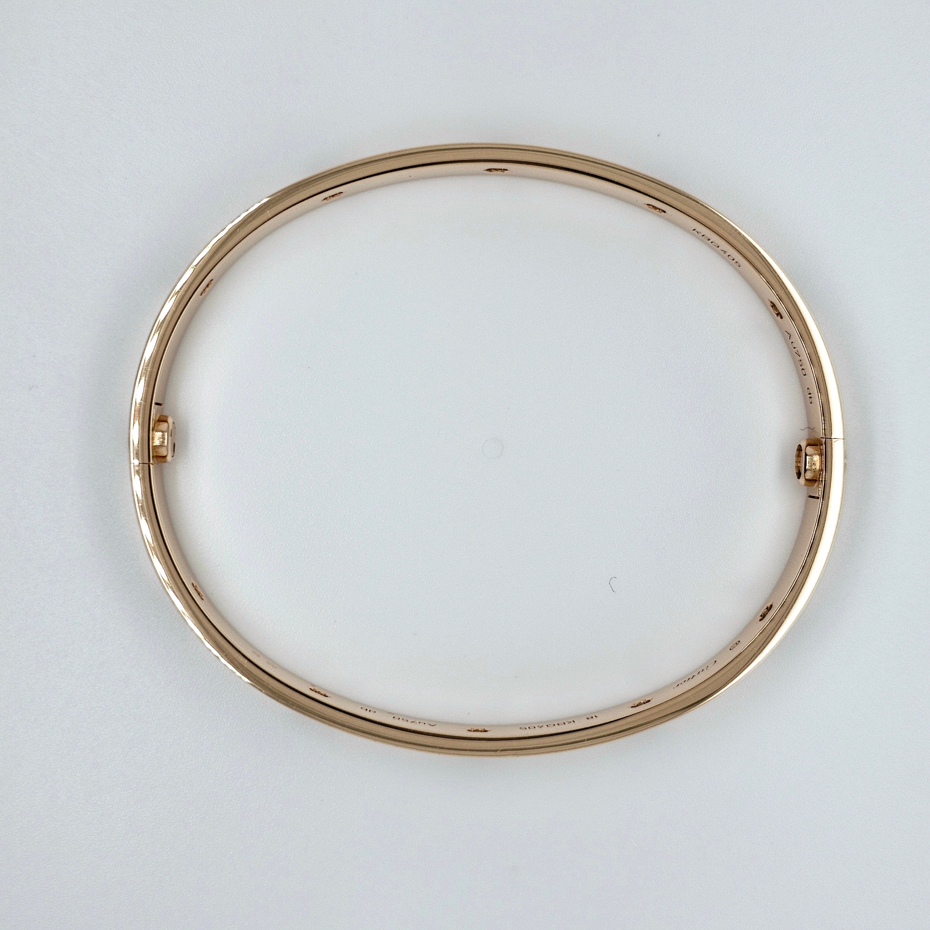 Pre-Owned | Cartier Ten Diamond Love Bracelet | Size - 18 Chloe's Jewellers