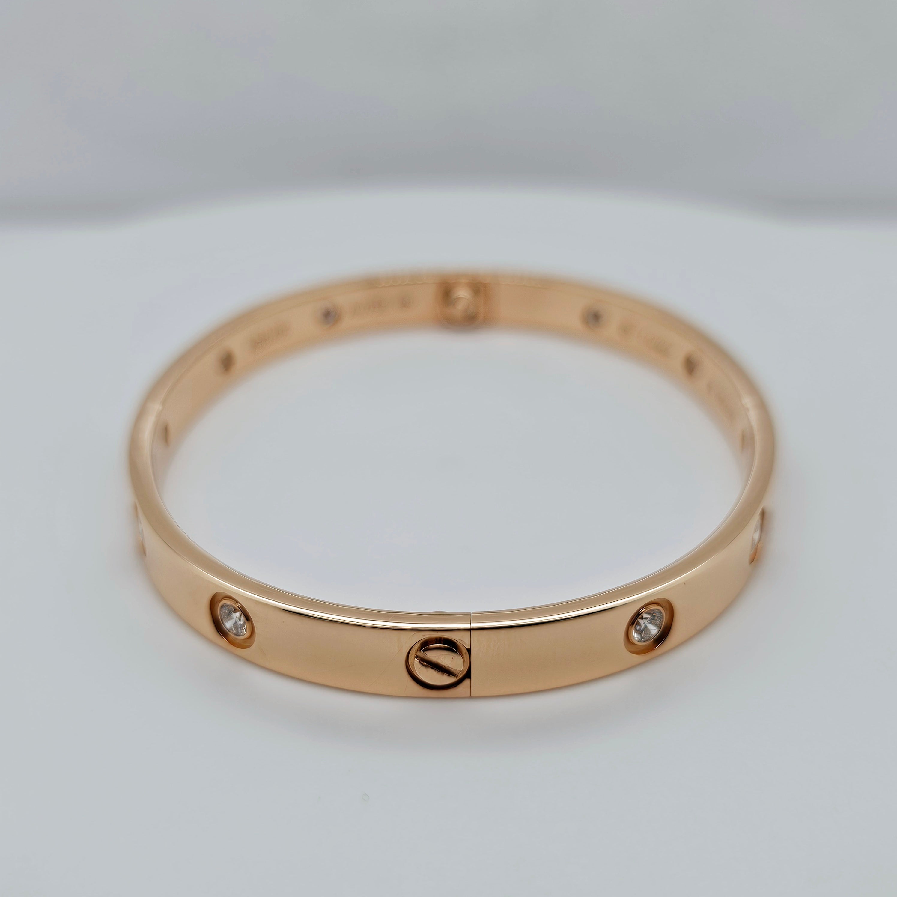 Pre-Owned | Cartier Ten Diamond Love Bracelet | Size - 18 Chloe's Jewellers