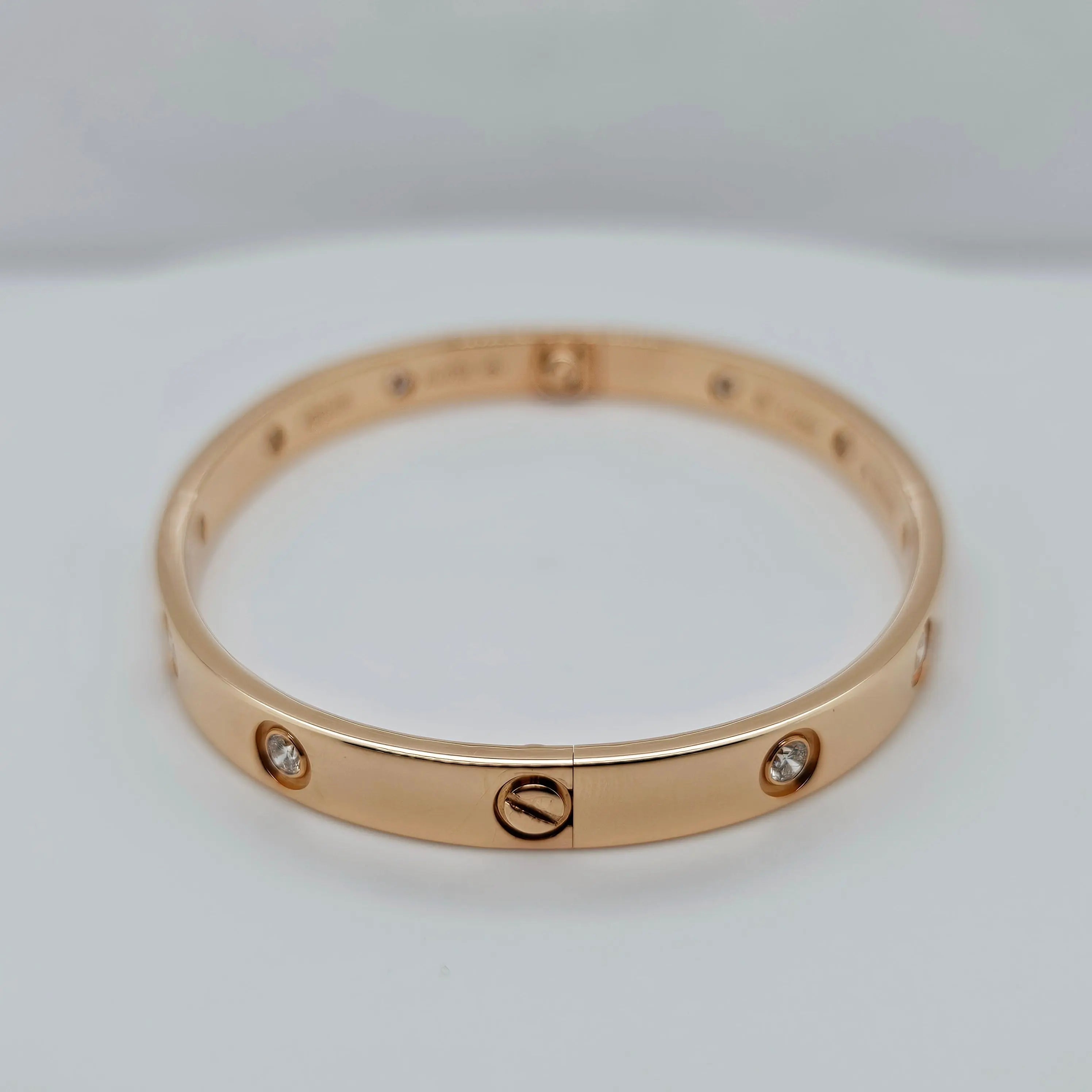Pre-Owned | Cartier Ten Diamond Love Bracelet | Size - 18 Chloe's Jewellers