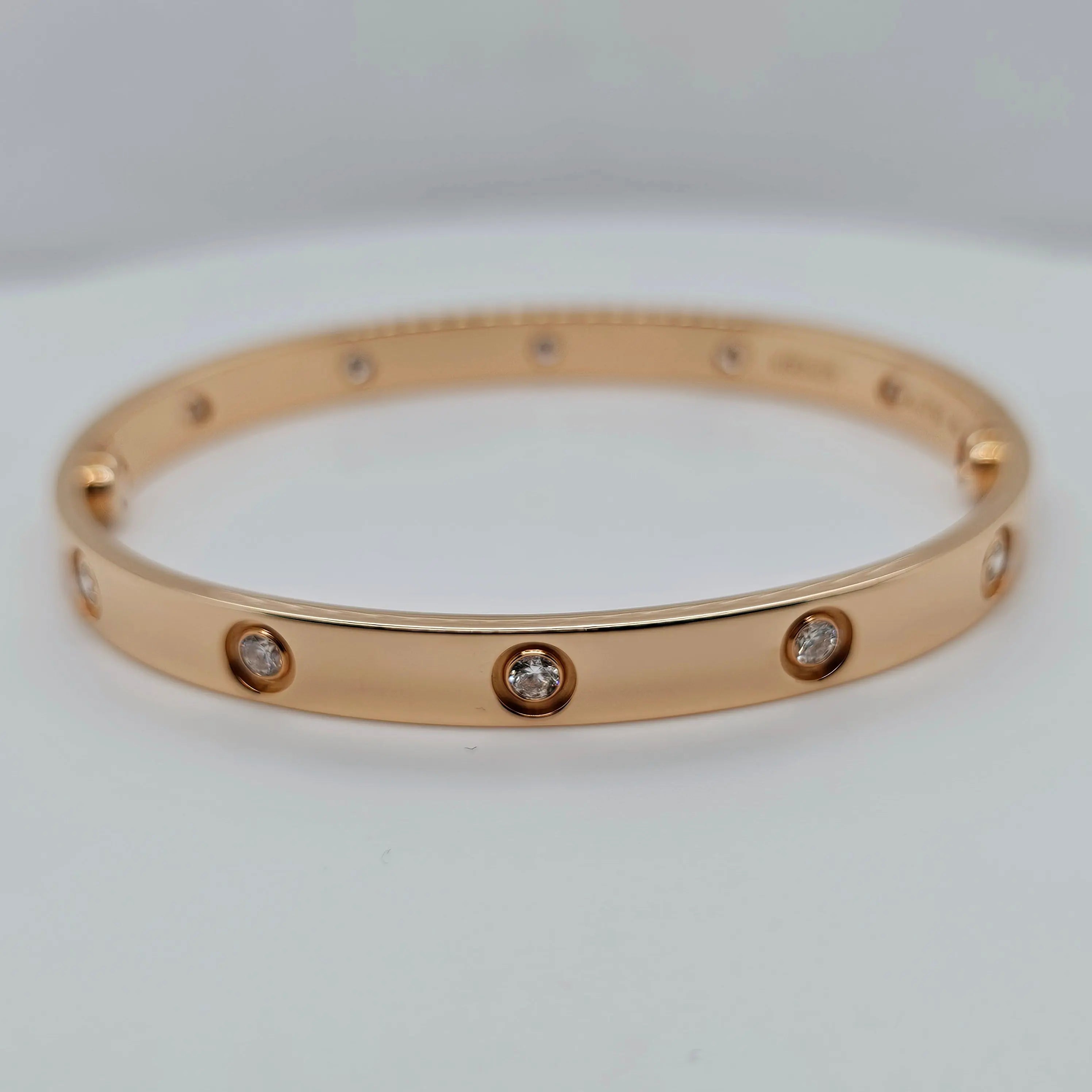 Pre-Owned | Cartier Ten Diamond Love Bracelet | Size - 18 Chloe's Jewellers