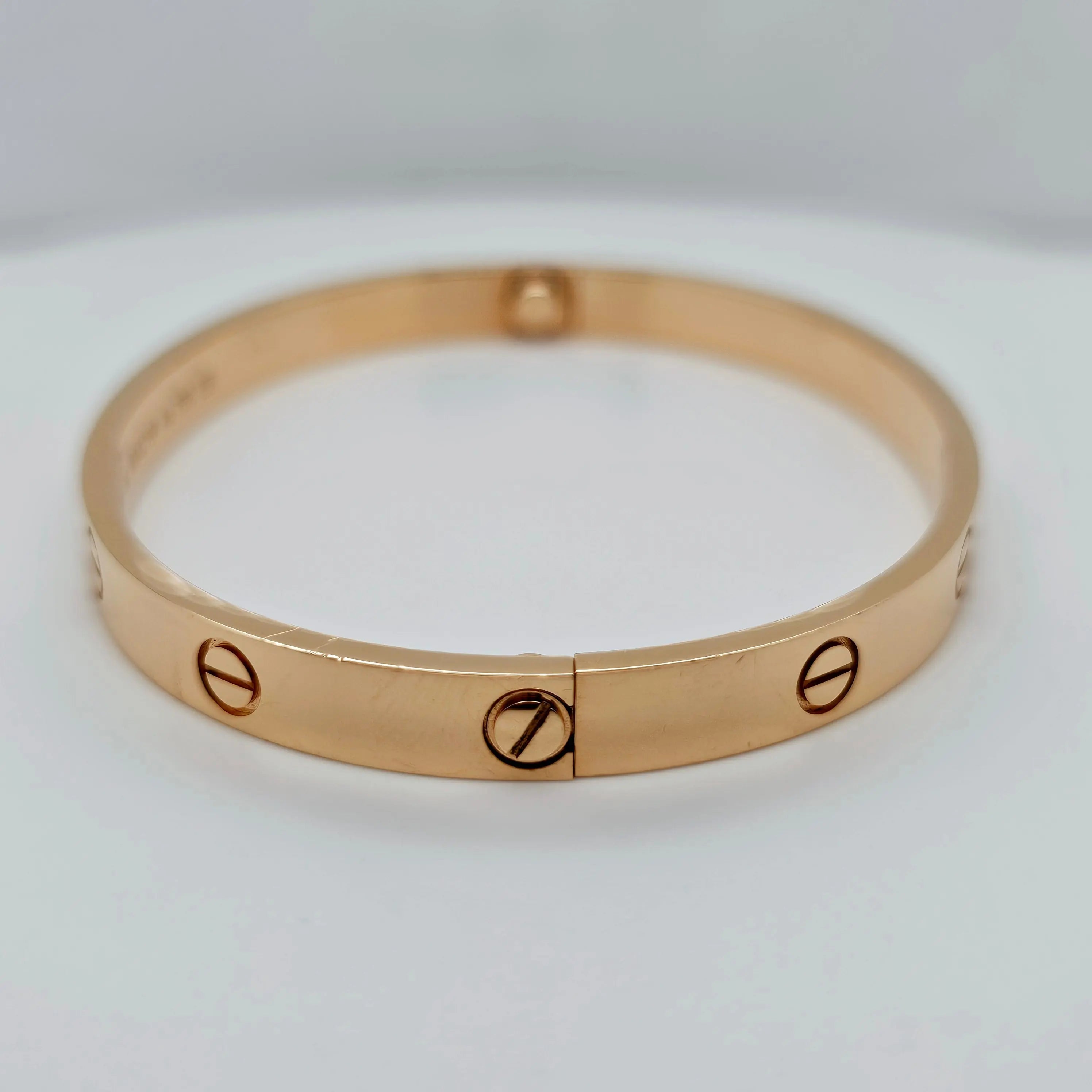 Pre-Owned | Size - 19 / 18ct Rose Gold Cartier Love Bracelet Chloe's Jewellers