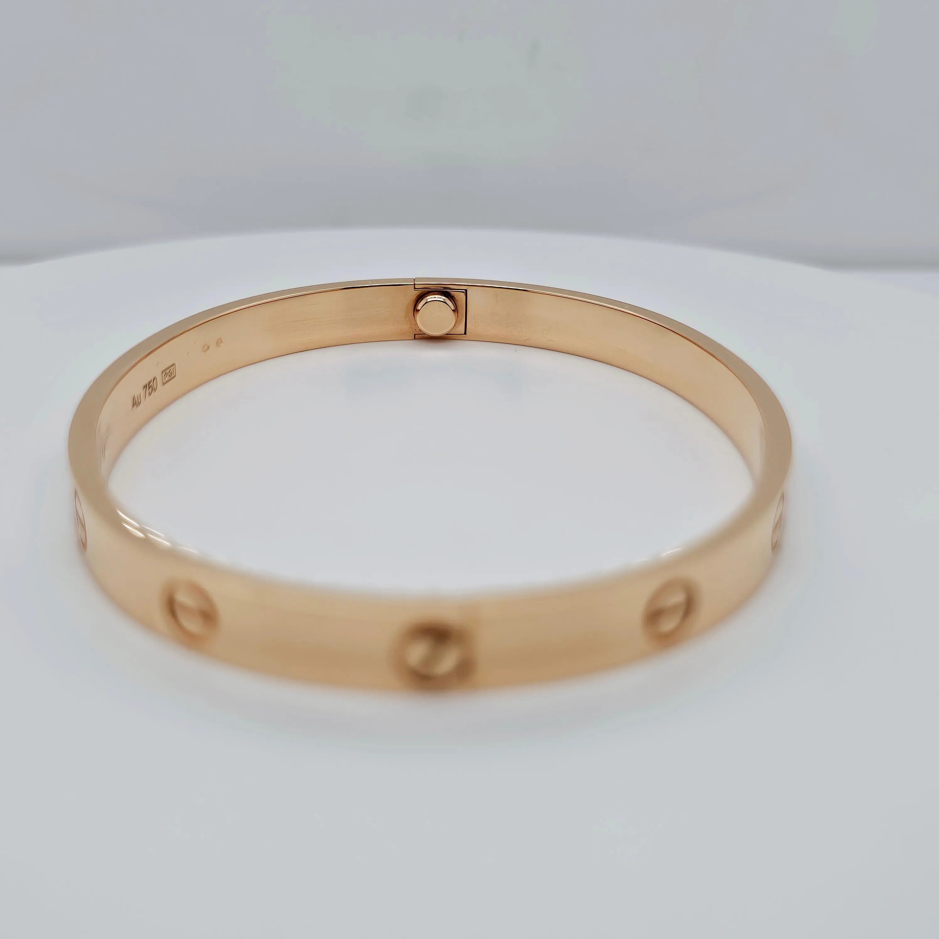 Pre-Owned | Size - 19 / 18ct Rose Gold Cartier Love Bracelet Chloe's Jewellers