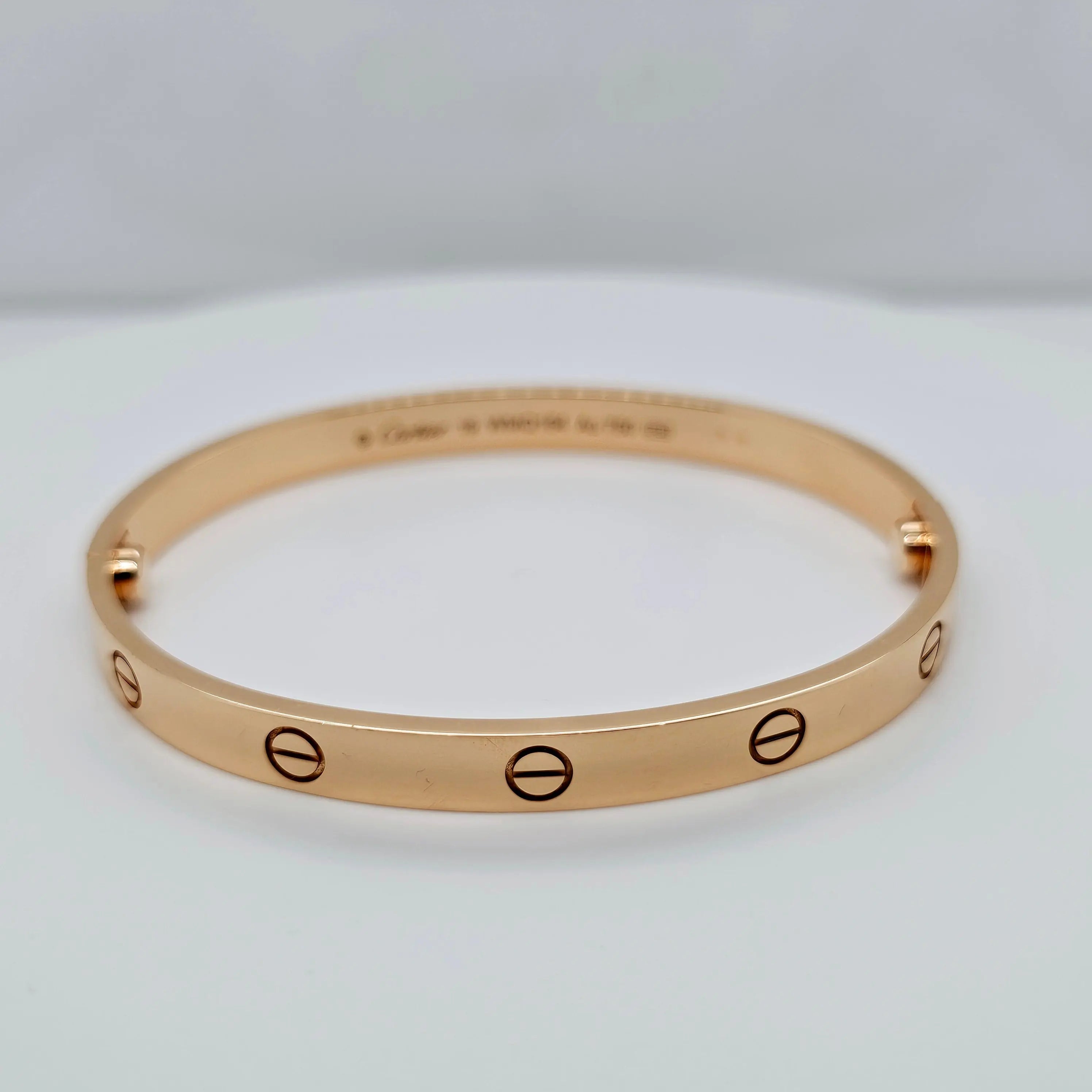 Pre-Owned | Size - 19 / 18ct Rose Gold Cartier Love Bracelet Chloe's Jewellers