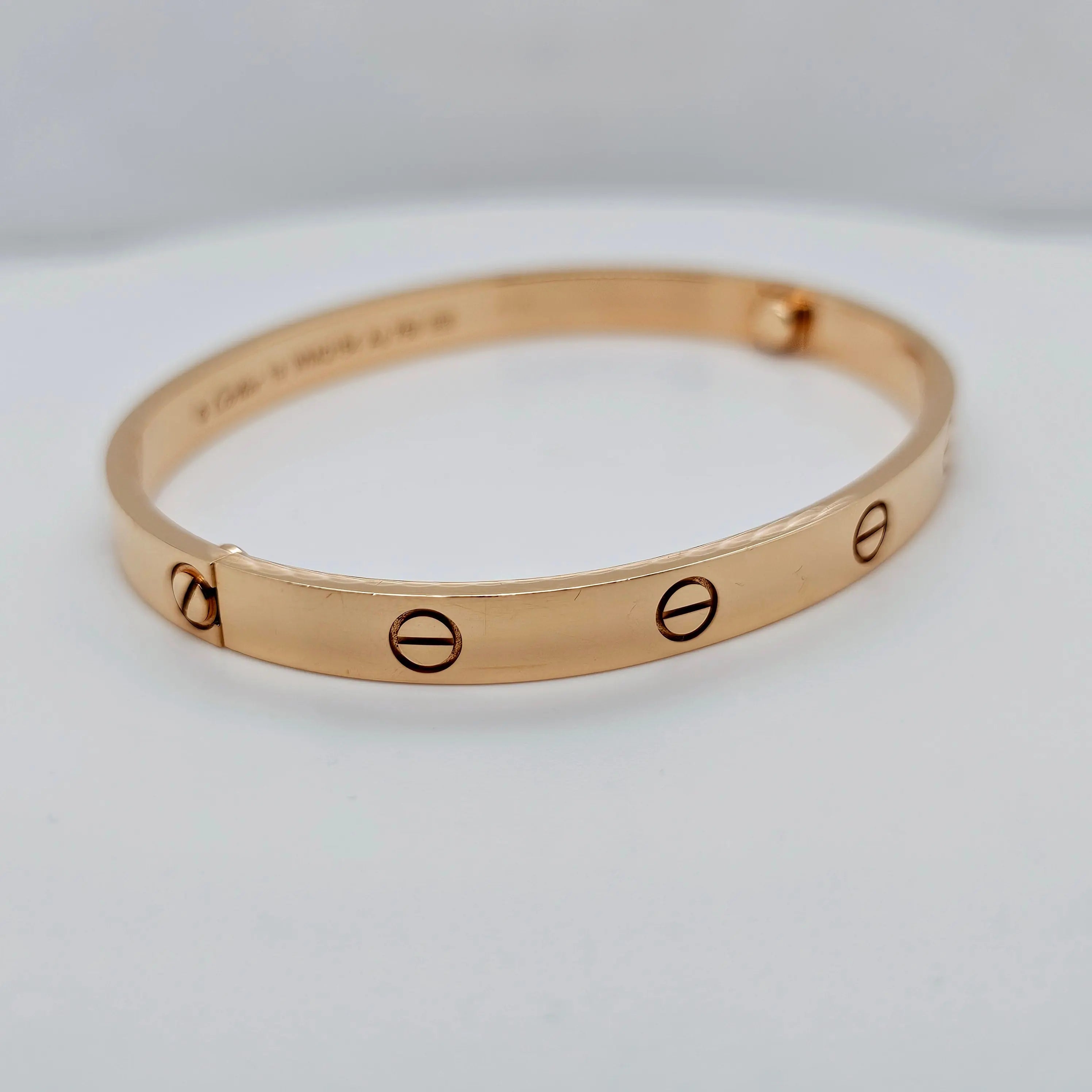 Pre-Owned | Size - 19 / 18ct Rose Gold Cartier Love Bracelet Chloe's Jewellers