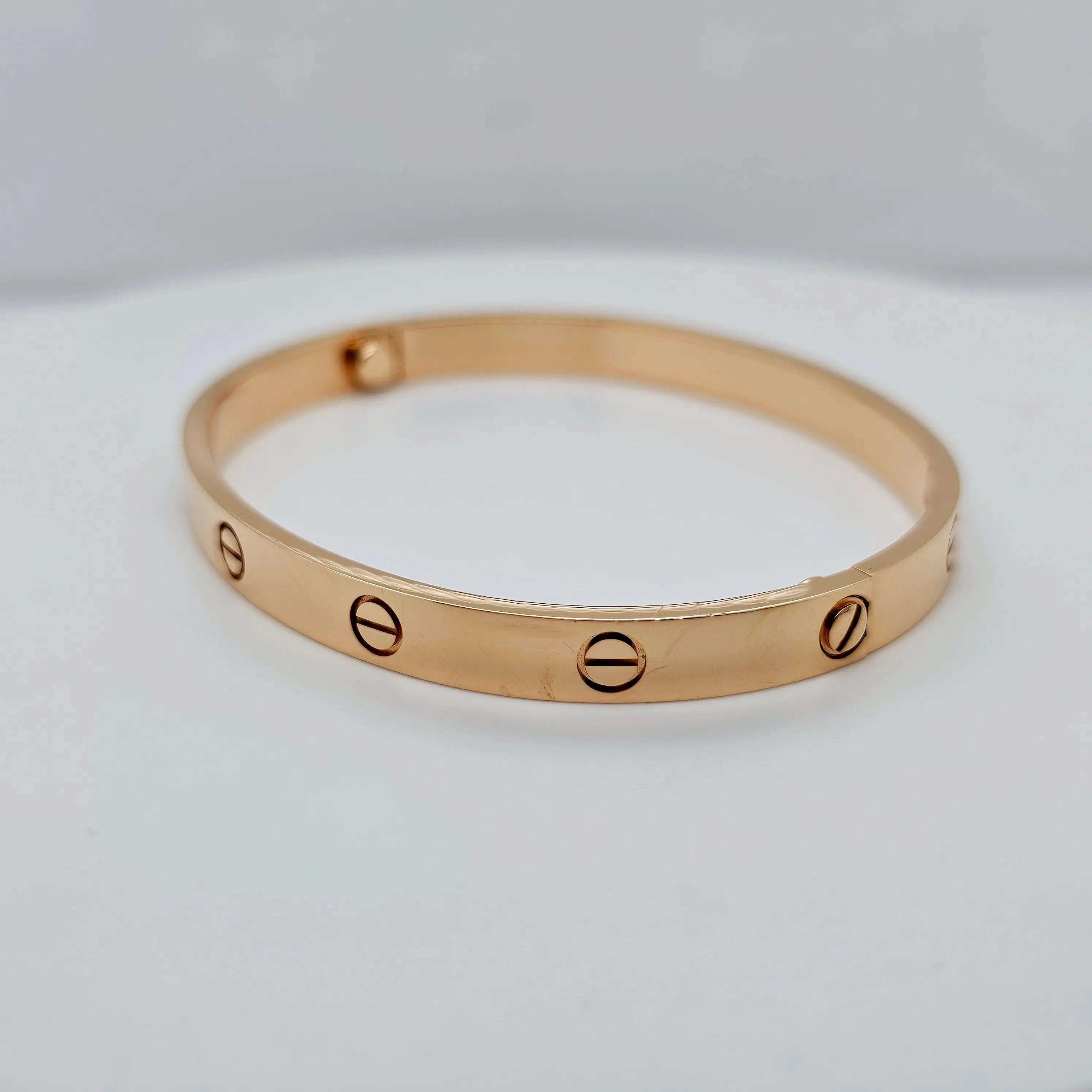 Pre-Owned | Size - 19 / 18ct Rose Gold Cartier Love Bracelet Chloe's Jewellers