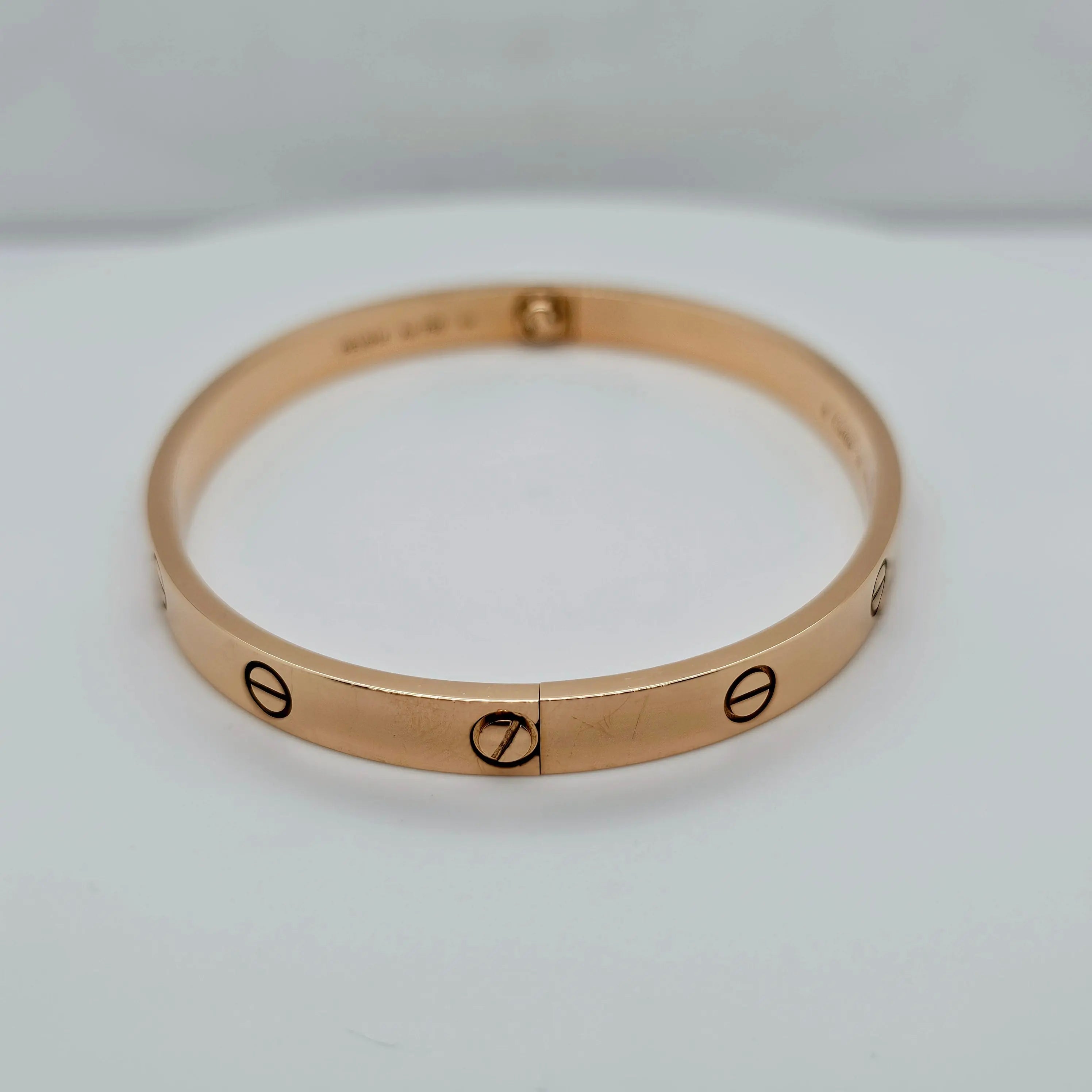Pre-Owned | Size - 20 / 18ct Rose Gold Cartier Love Bracelet Chloe's Jewellers