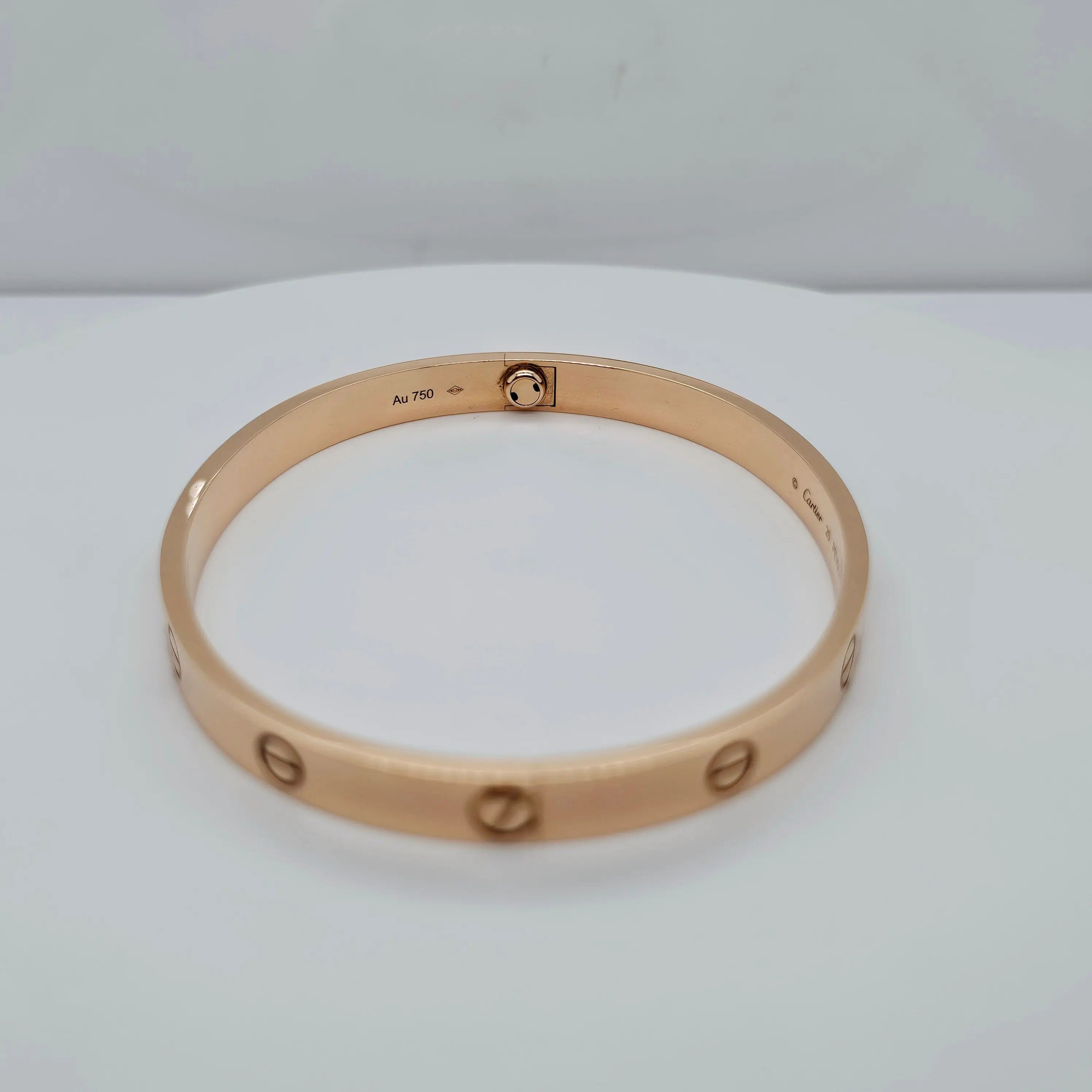 Pre-Owned | Size - 20 / 18ct Rose Gold Cartier Love Bracelet Chloe's Jewellers