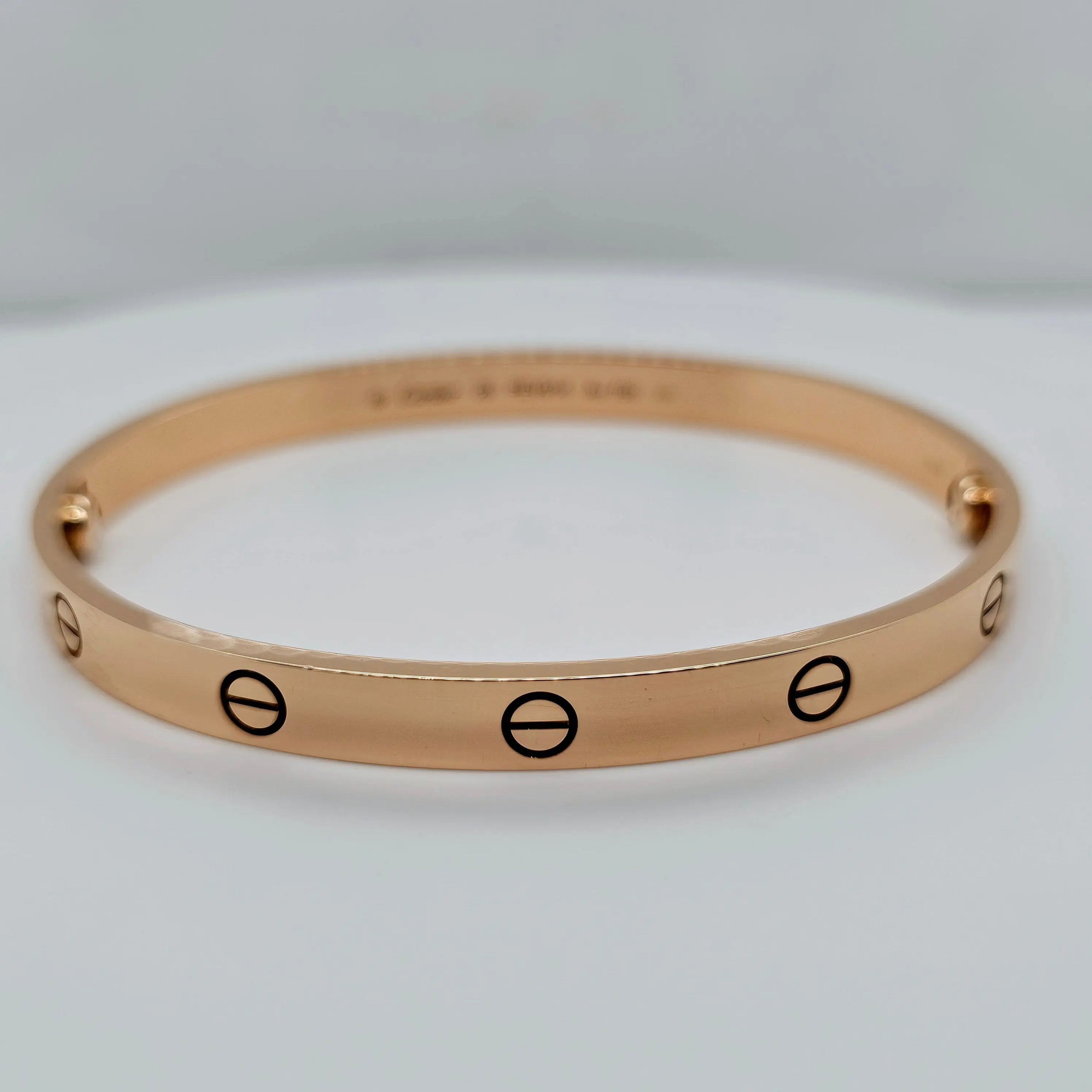 Pre-Owned | Size - 20 / 18ct Rose Gold Cartier Love Bracelet Chloe's Jewellers