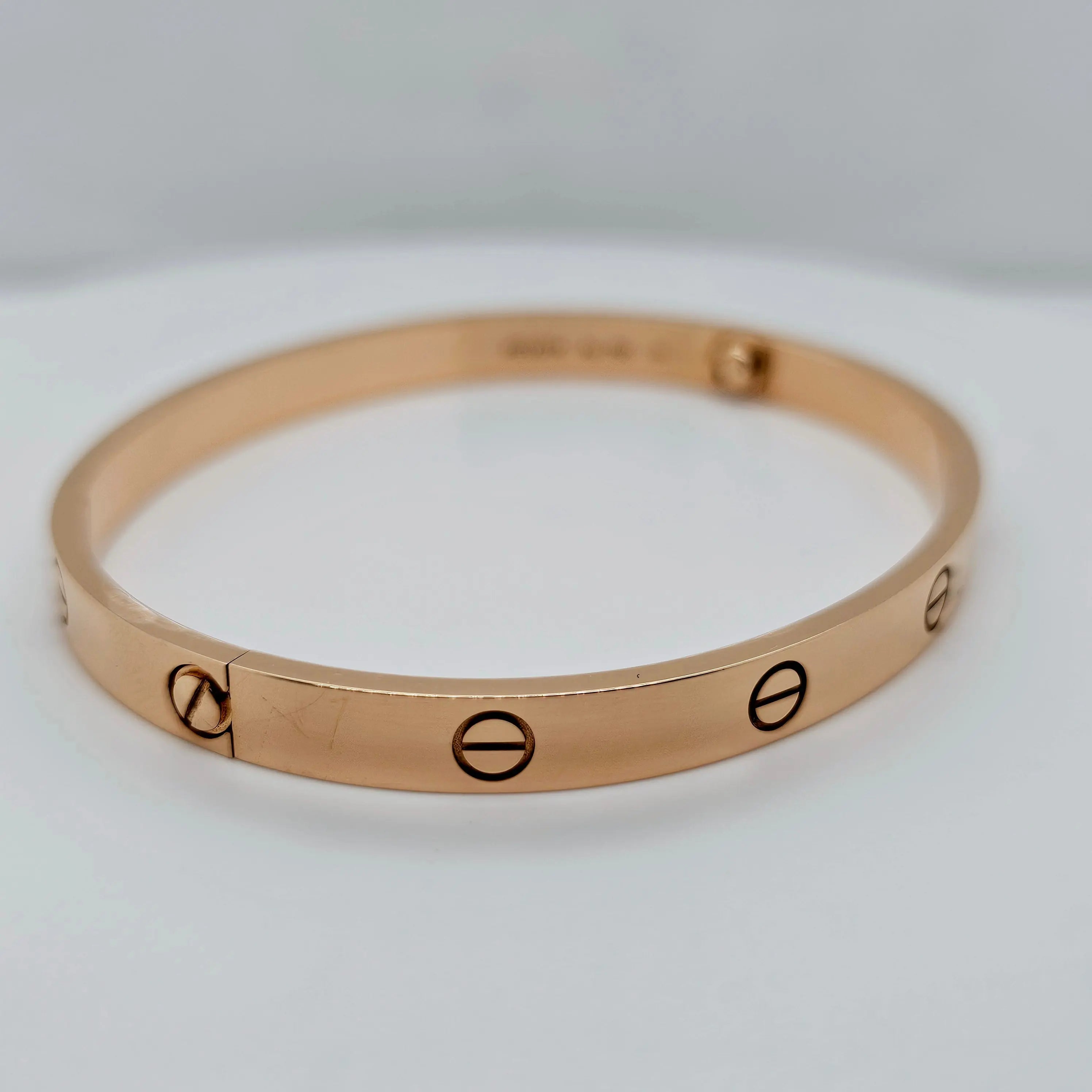 Pre-Owned | Size - 20 / 18ct Rose Gold Cartier Love Bracelet Chloe's Jewellers