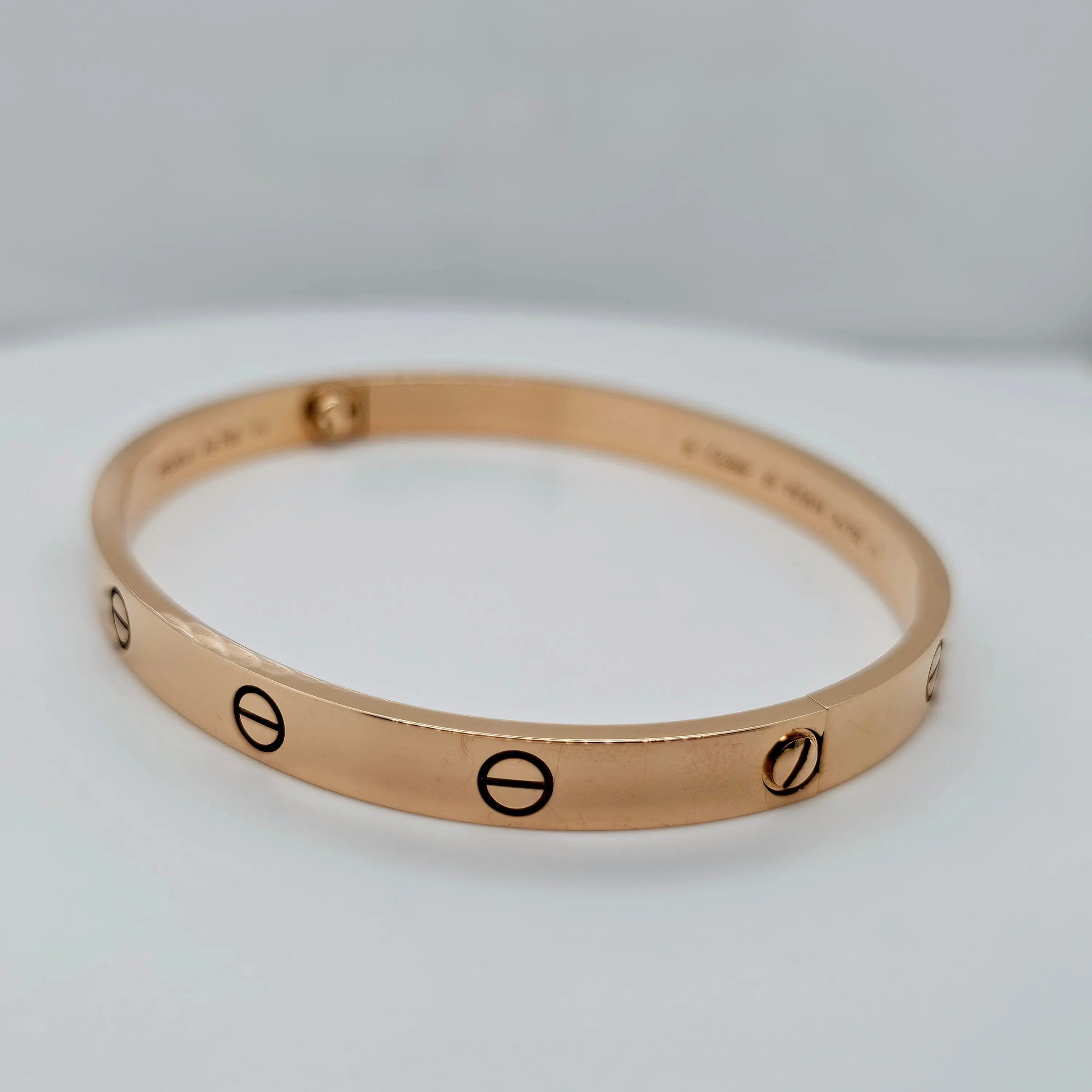 Pre-Owned | Size - 20 / 18ct Rose Gold Cartier Love Bracelet Chloe's Jewellers