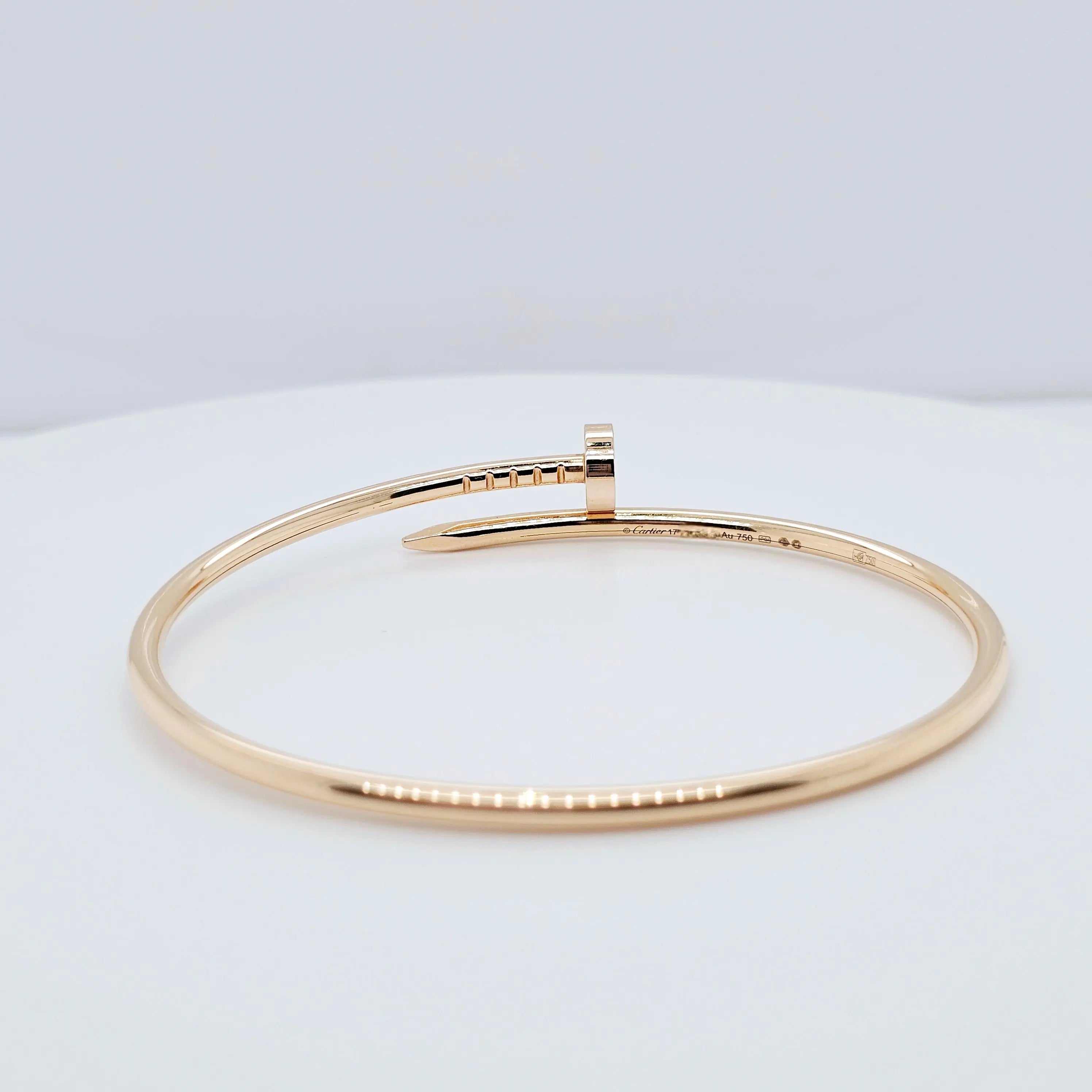 Pre-Owned | Cartier Juste Un Clou Bracelet, 18ct Rose Gold, Small Model, Size 17 Chloe's Jewellers