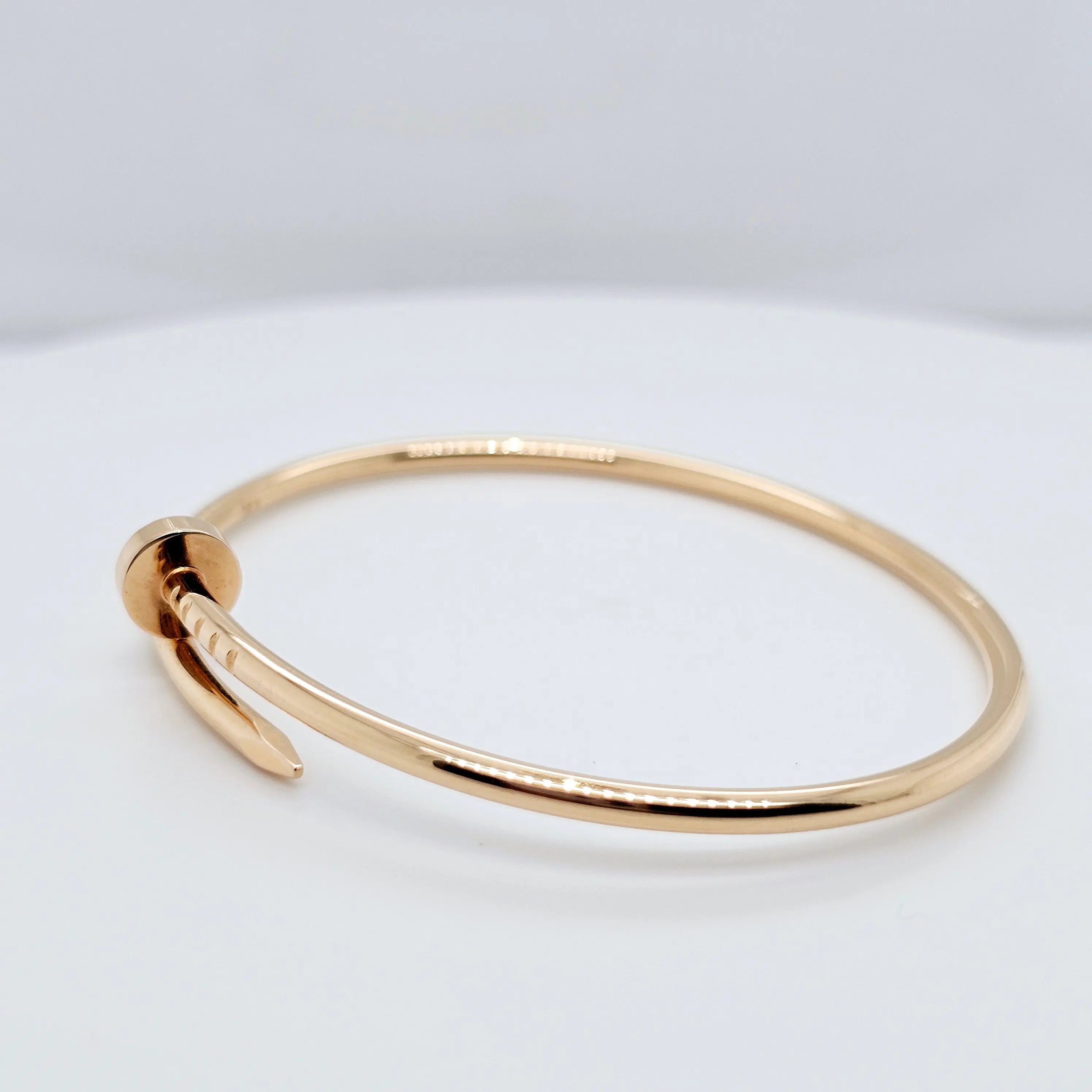 Pre-Owned | Cartier Juste Un Clou Bracelet, 18ct Rose Gold, Small Model, Size 17 Chloe's Jewellers