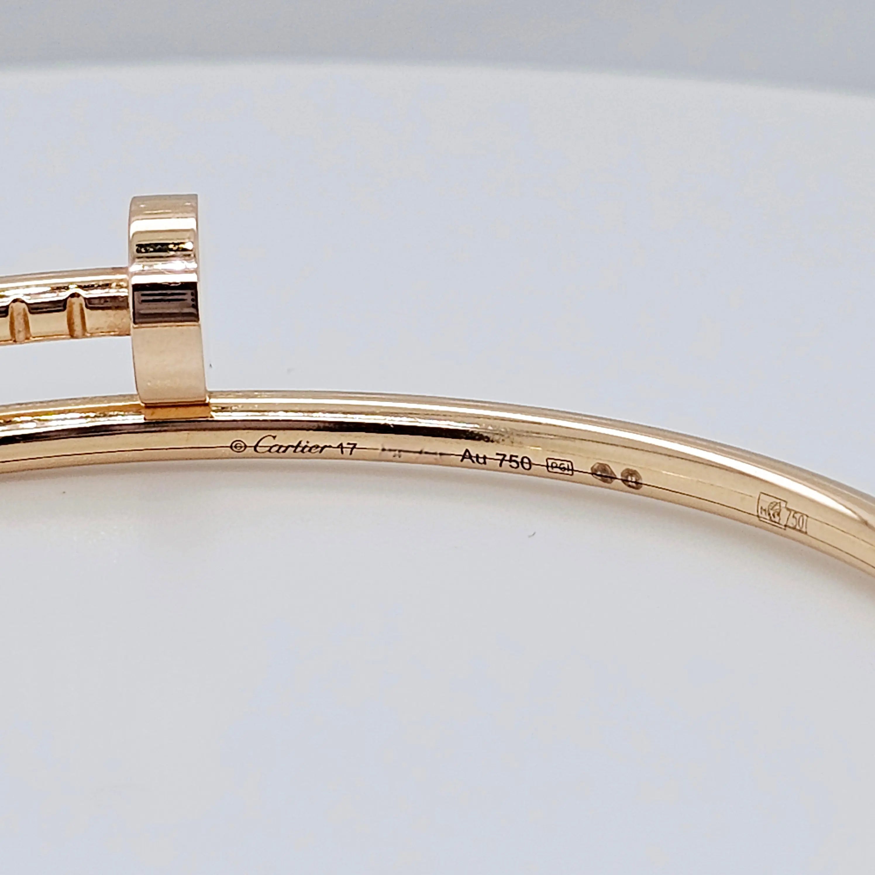 Pre-Owned | Cartier Juste Un Clou Bracelet, 18ct Rose Gold, Small Model, Size 17 Chloe's Jewellers
