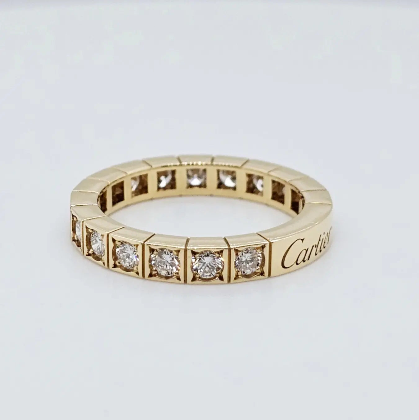 Pre-Owned Cartier 18ct Yellow Gold Lanieres Ring – Round-Cut Diamonds Chloe's Jewellers