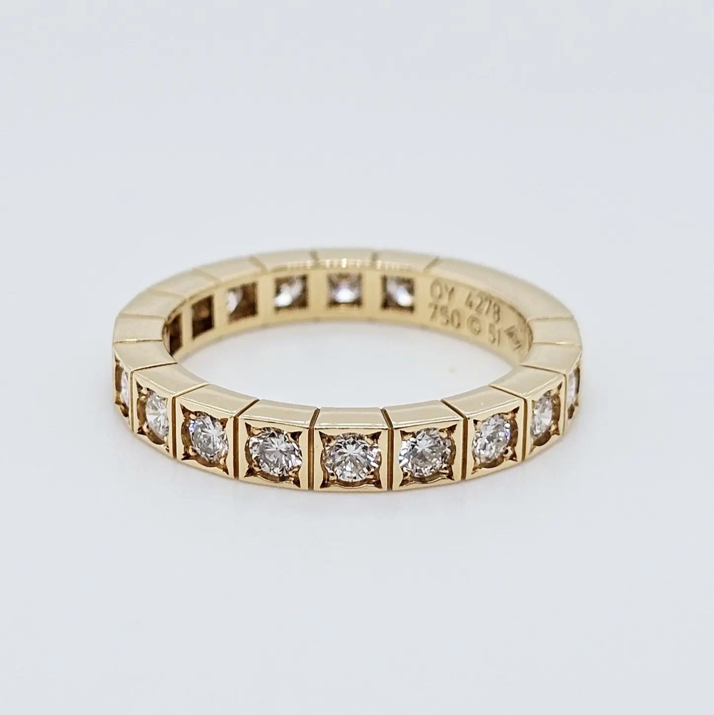 Pre-Owned Cartier 18ct Yellow Gold Lanieres Ring – Round-Cut Diamonds Chloe's Jewellers