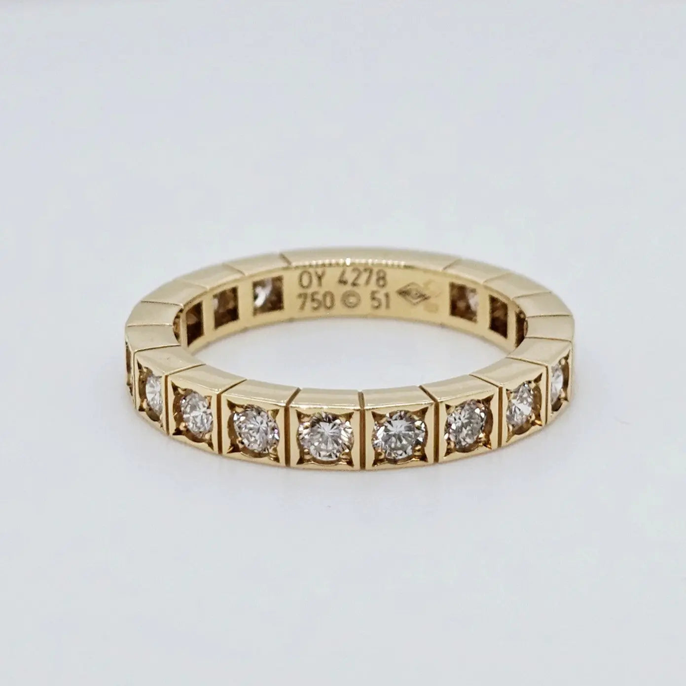 Pre-Owned Cartier 18ct Yellow Gold Lanieres Ring – Round-Cut Diamonds Chloe's Jewellers