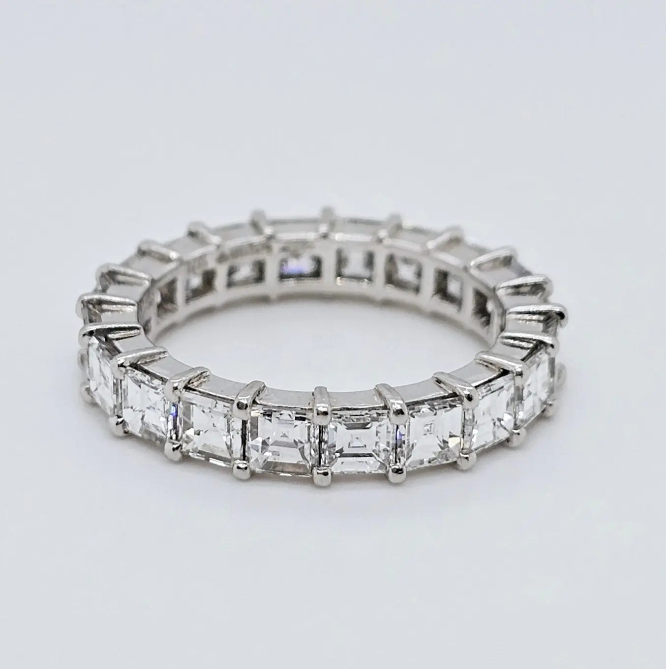 Pre-Owned | Cartier Vintage Asscher Cut Diamond Eternity Ring Chloe's Jewellers