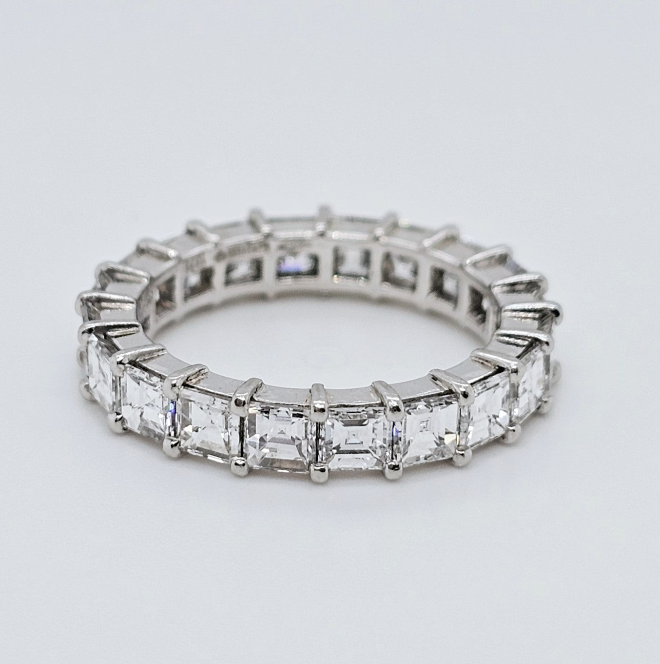 Cartier Eternity Rings Pre-Owned Vintage Cartier Asscher Cut