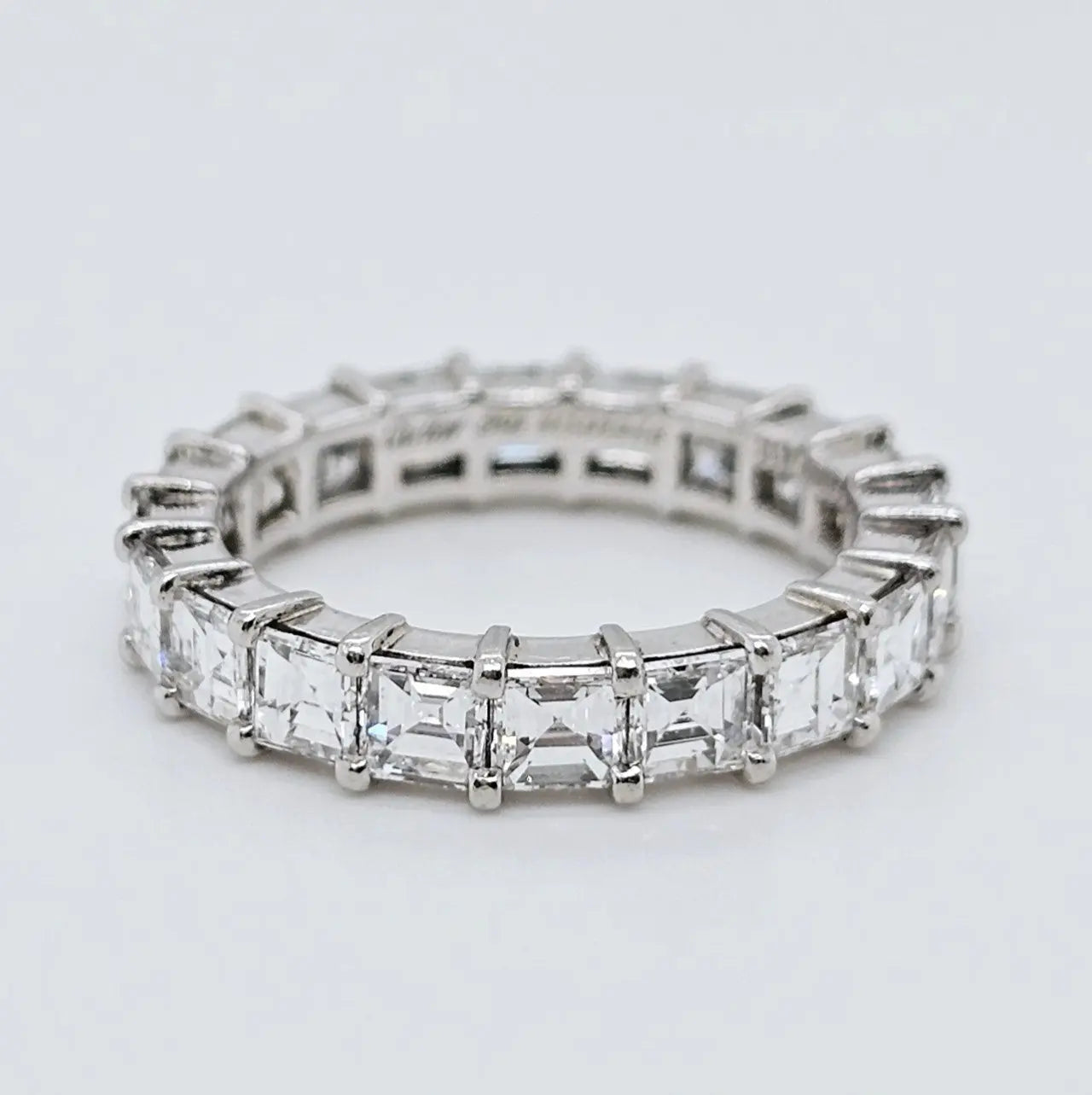 Pre-Owned | Cartier Vintage Asscher Cut Diamond Eternity Ring Chloe's Jewellers