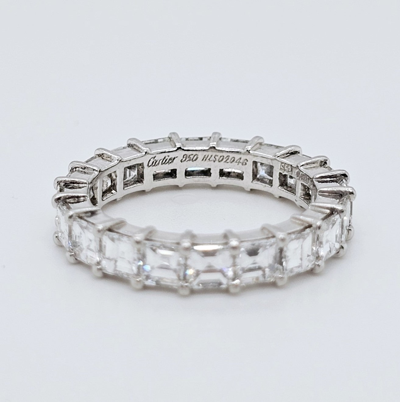 Pre-Owned | Cartier Vintage Asscher Cut Diamond Eternity Ring