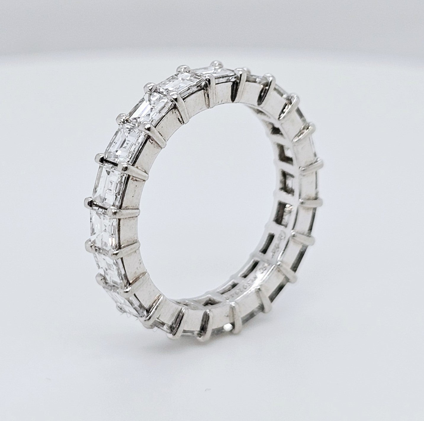 Pre-Owned | Cartier Vintage Asscher Cut Diamond Eternity Ring