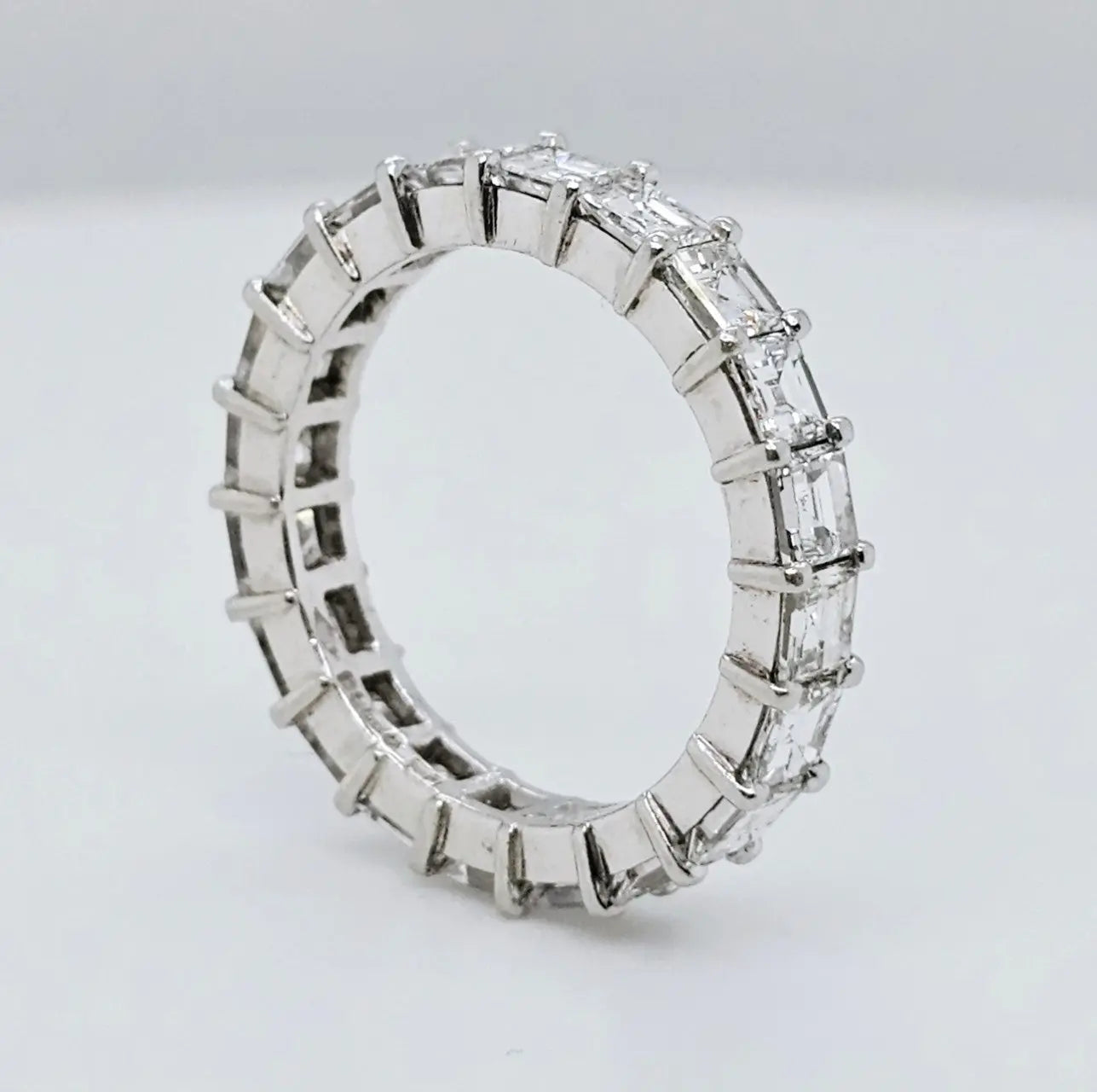 Pre-Owned | Cartier Vintage Asscher Cut Diamond Eternity Ring Chloe's Jewellers