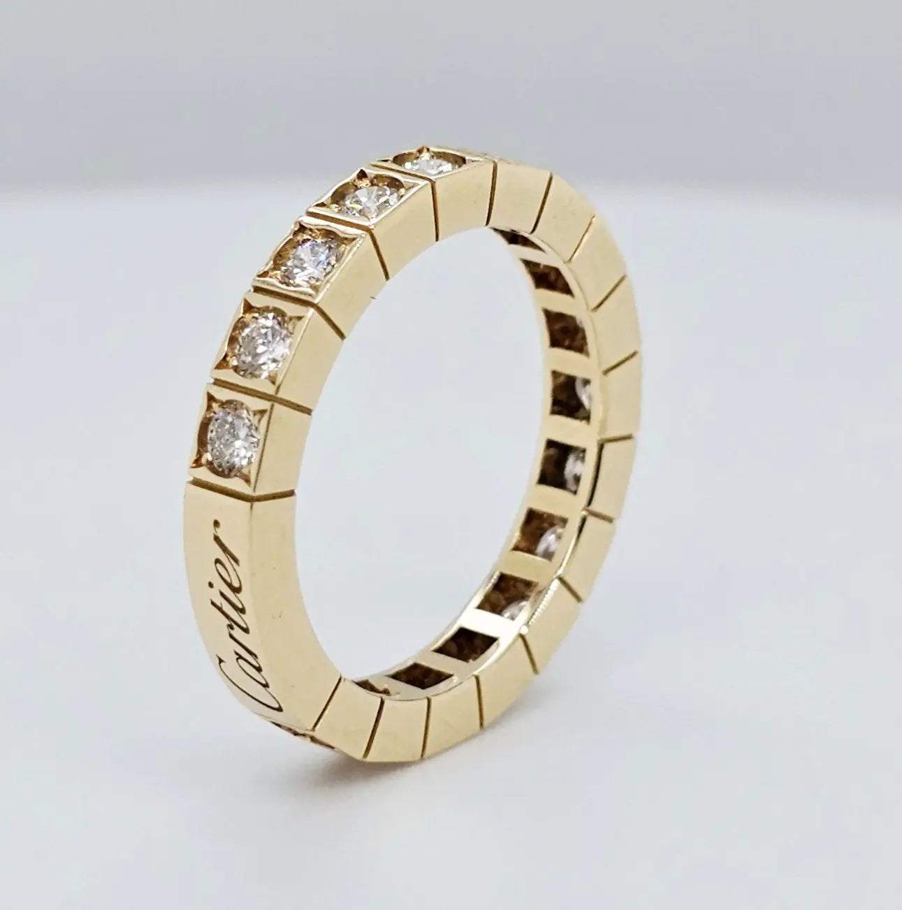 Pre-Owned Cartier 18ct Yellow Gold Lanieres Ring – Round-Cut Diamonds Chloe's Jewellers