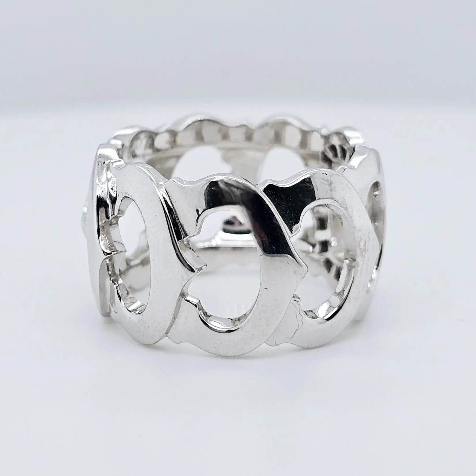 Pre-Owned Cartier 18k White Gold Diamond C De Cartier Ring Chloe's Jewellers