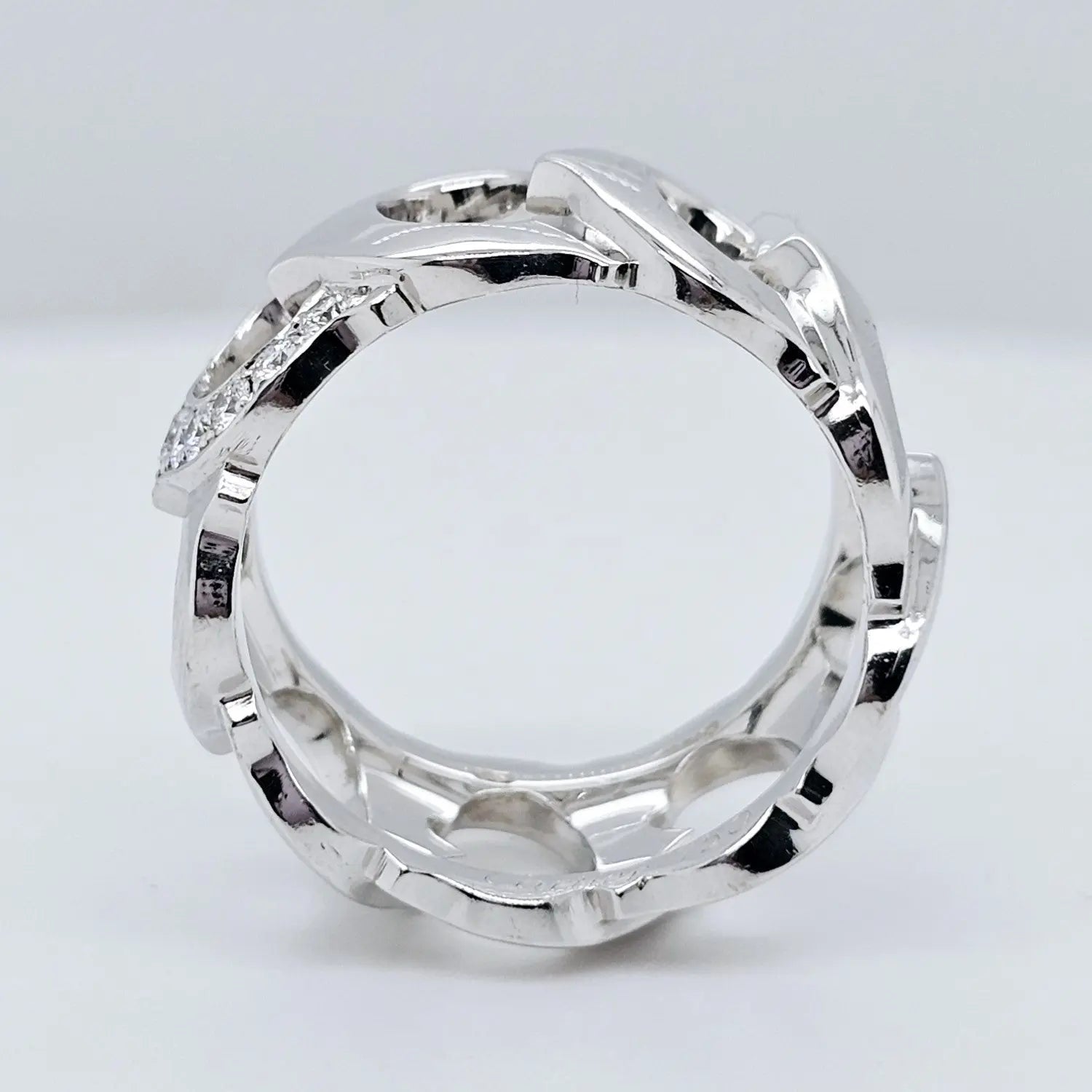 Pre-Owned Cartier 18k White Gold Diamond C De Cartier Ring Chloe's Jewellers