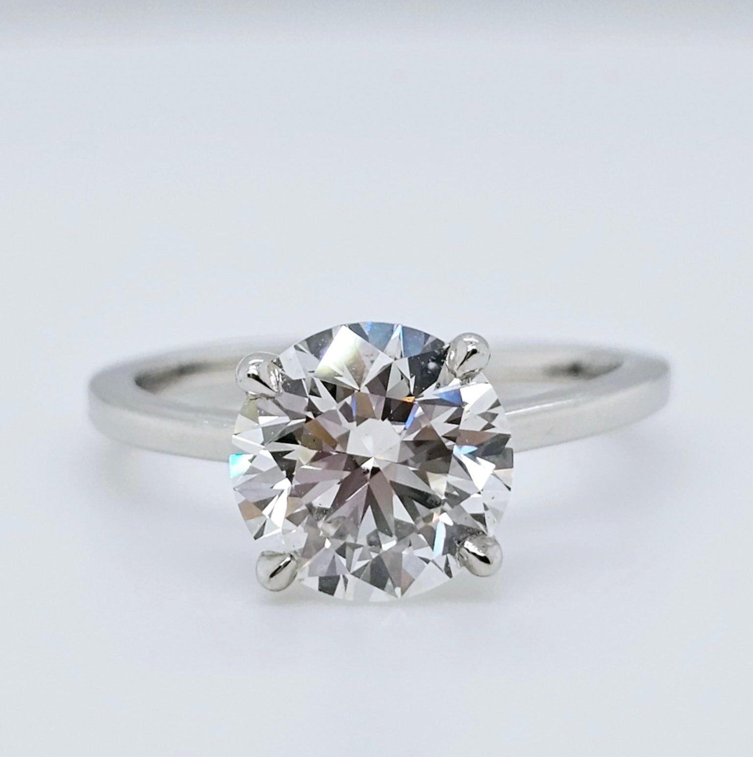 Engagement ring | Wedding ring | Platinum ring | Single stone ring | Natural diamond ring