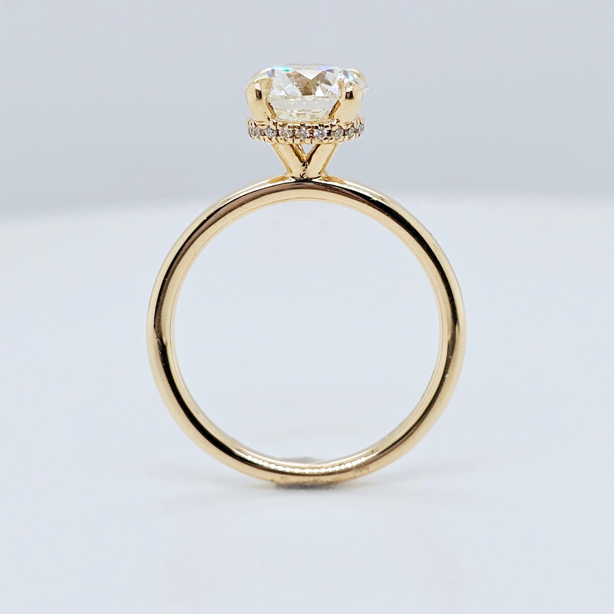 Engagement ring | Wedding ring | 18k Yellow gold wedding ring | Solid gold ring | Diamond ring