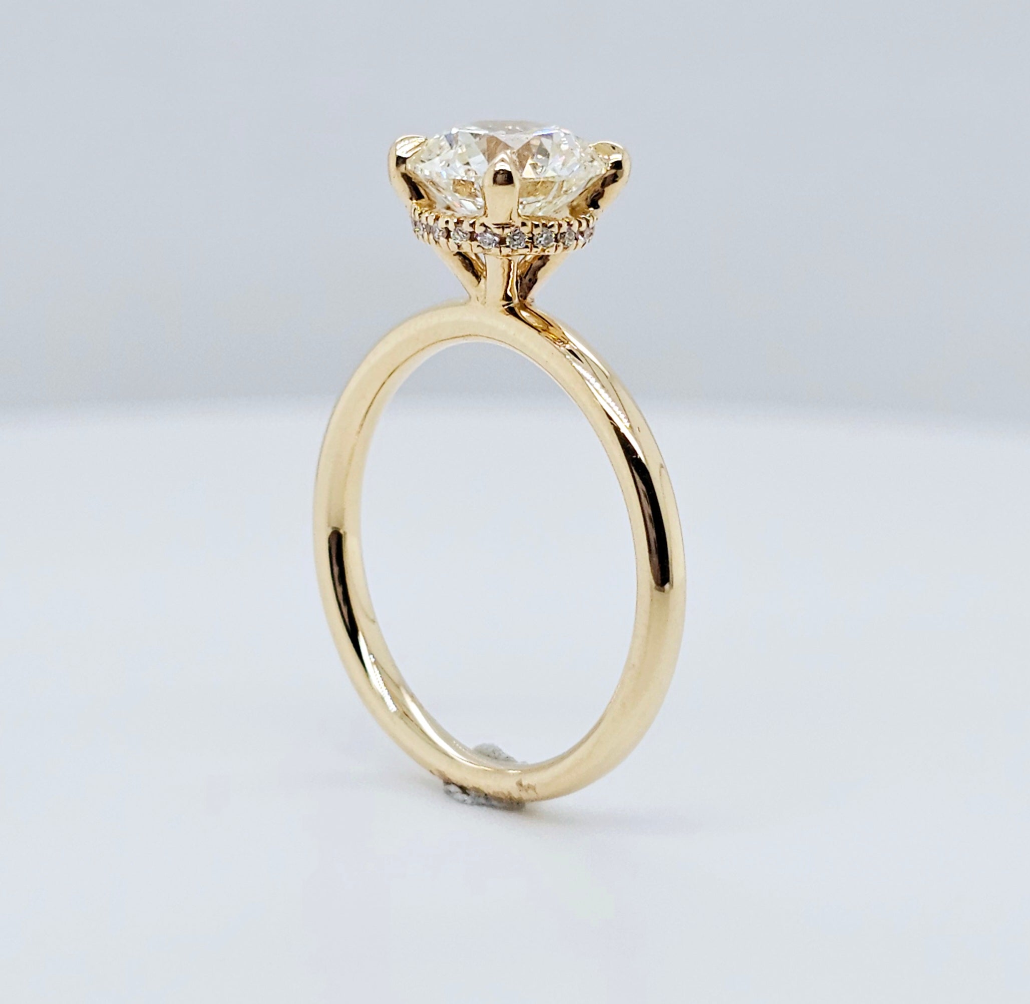 Engagement ring | Wedding ring | 18k Yellow gold wedding ring | Solid gold ring | Diamond ring