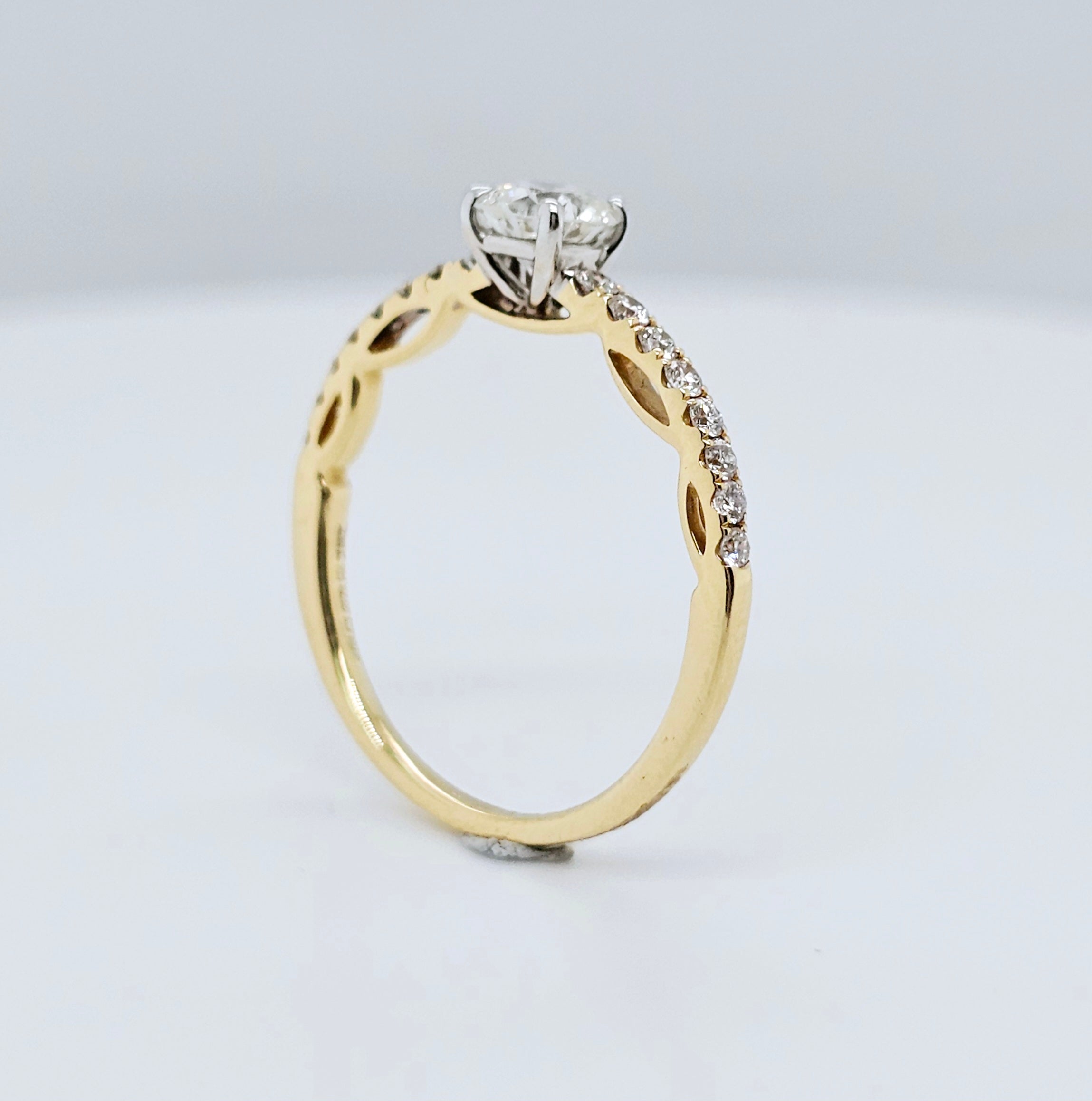 Engagement ring | Art deco engagement ring | 18k yellow gold wedding ring