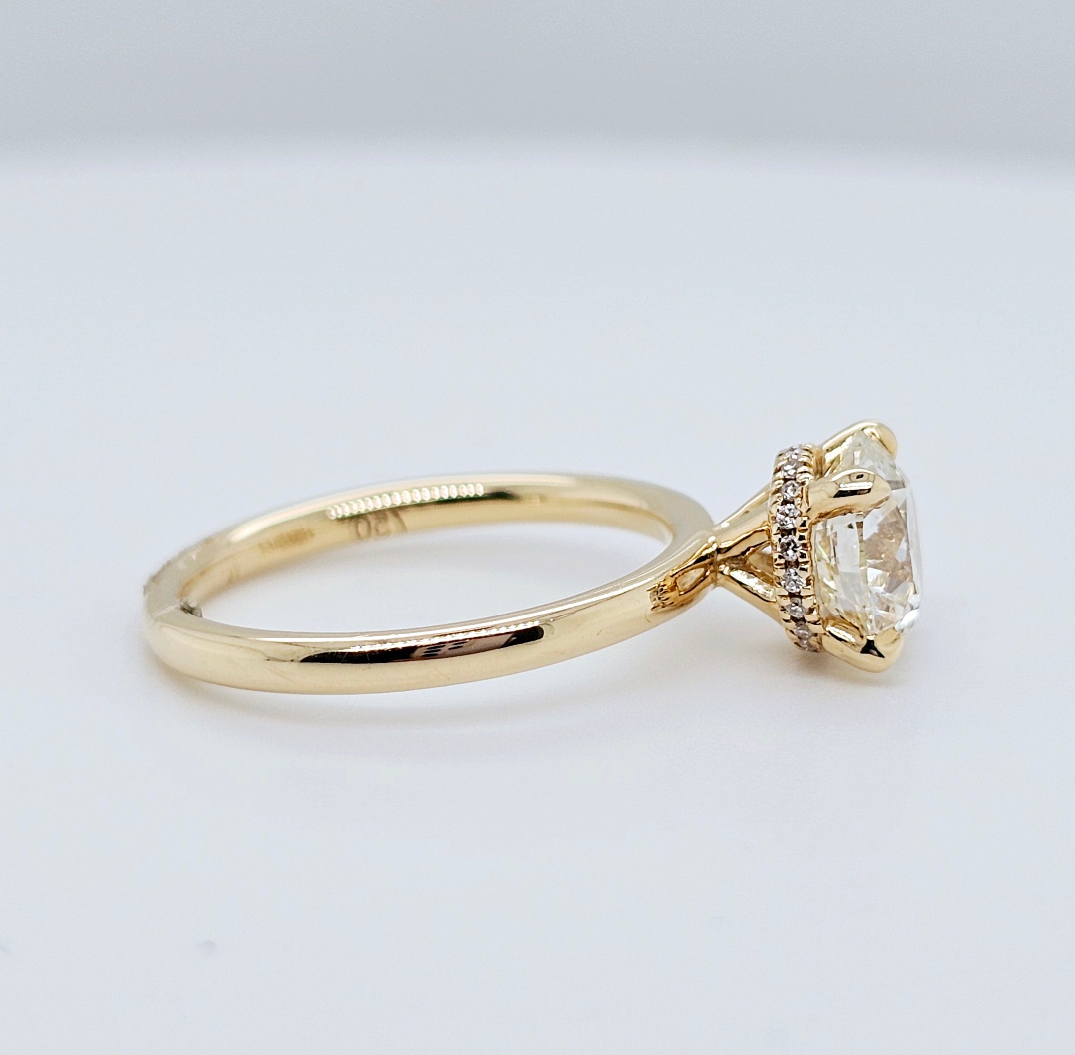 Engagement ring | Wedding ring | 18k Yellow gold wedding ring | Solid gold ring | Diamond ring