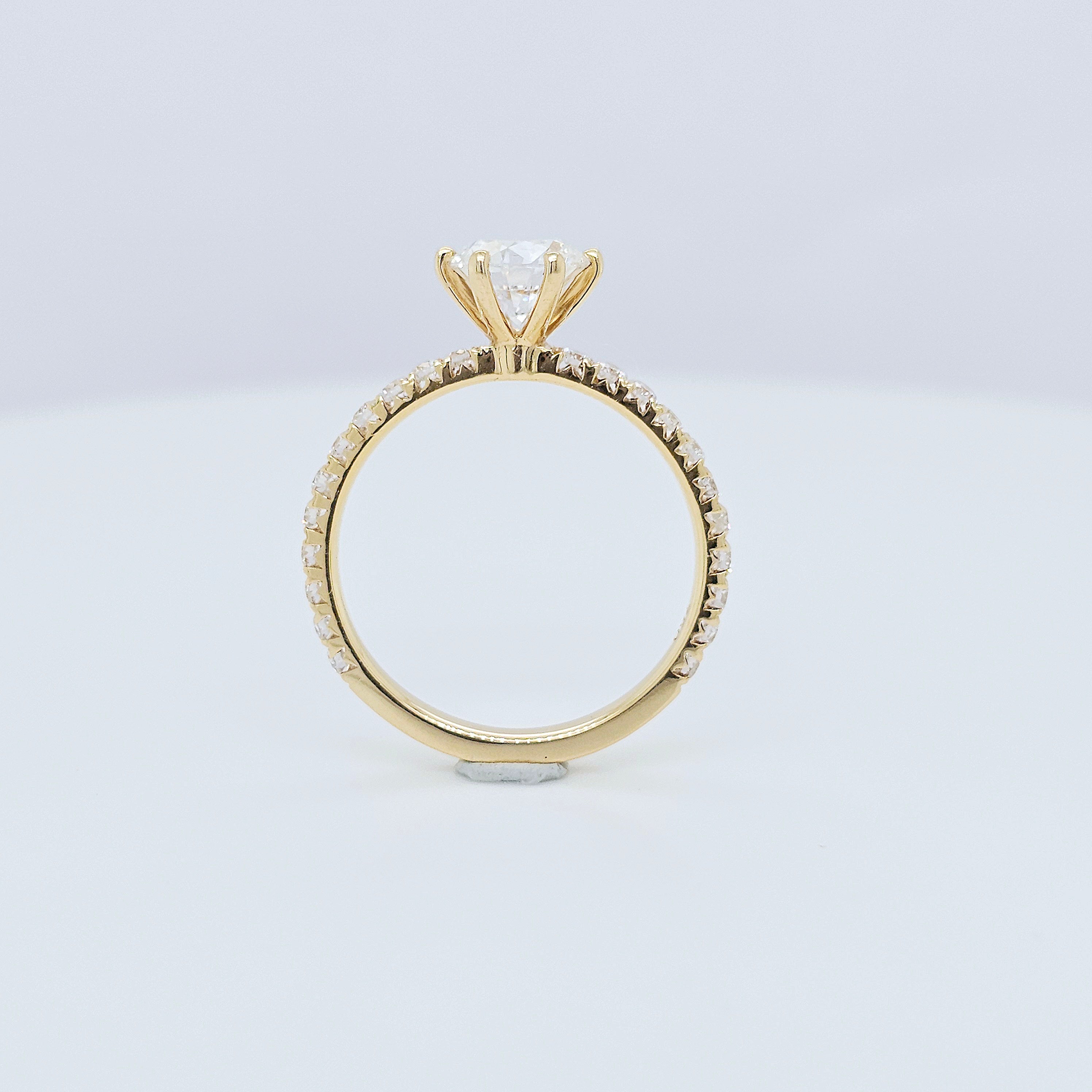 Engagement ring | Wedding ring | 18k Yellow gold wedding ring | Ring for her | Diamond ring
