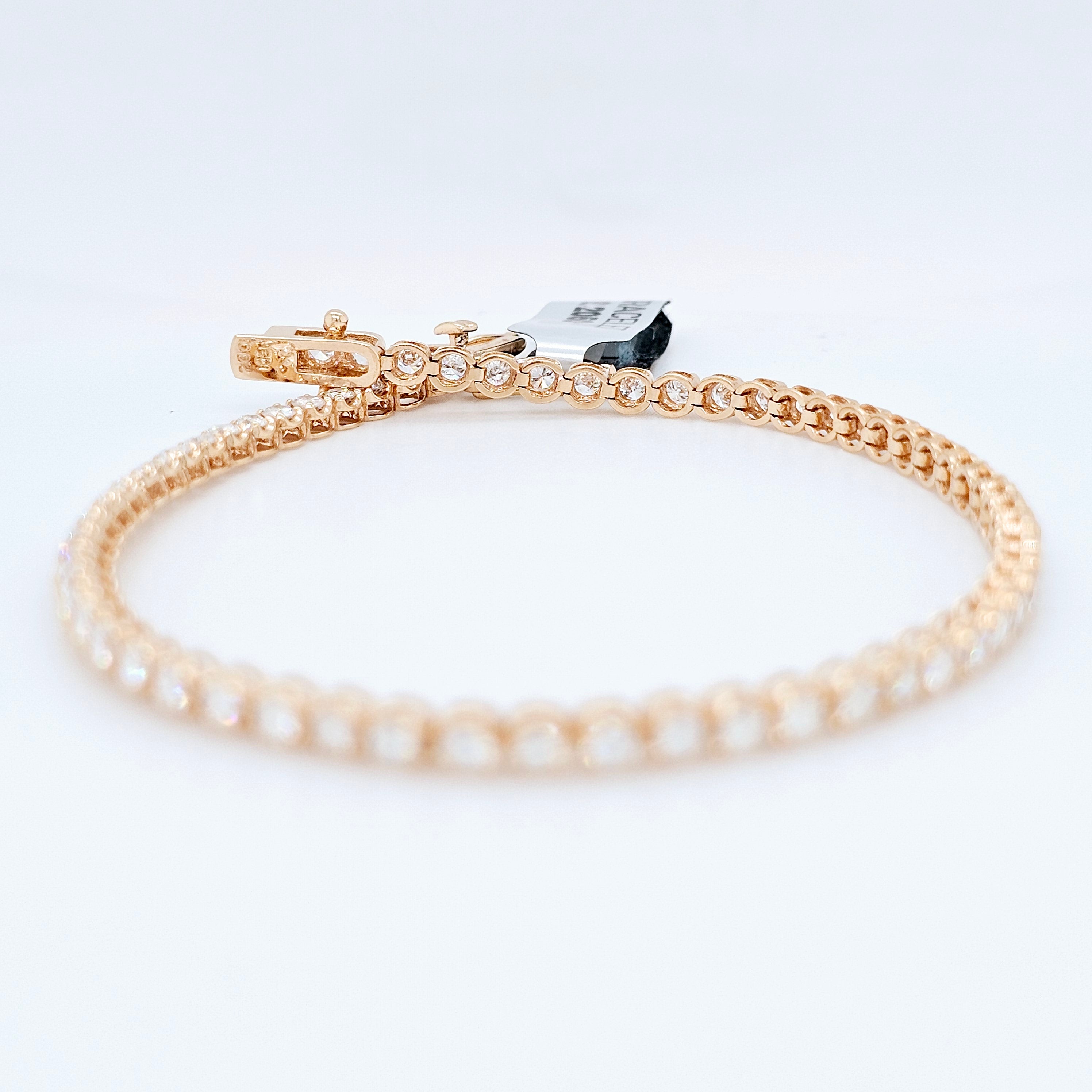 Tennis bracelet | Women's gold tennis bracelet | 7 inches (Resizable) Chloe's Jewellers