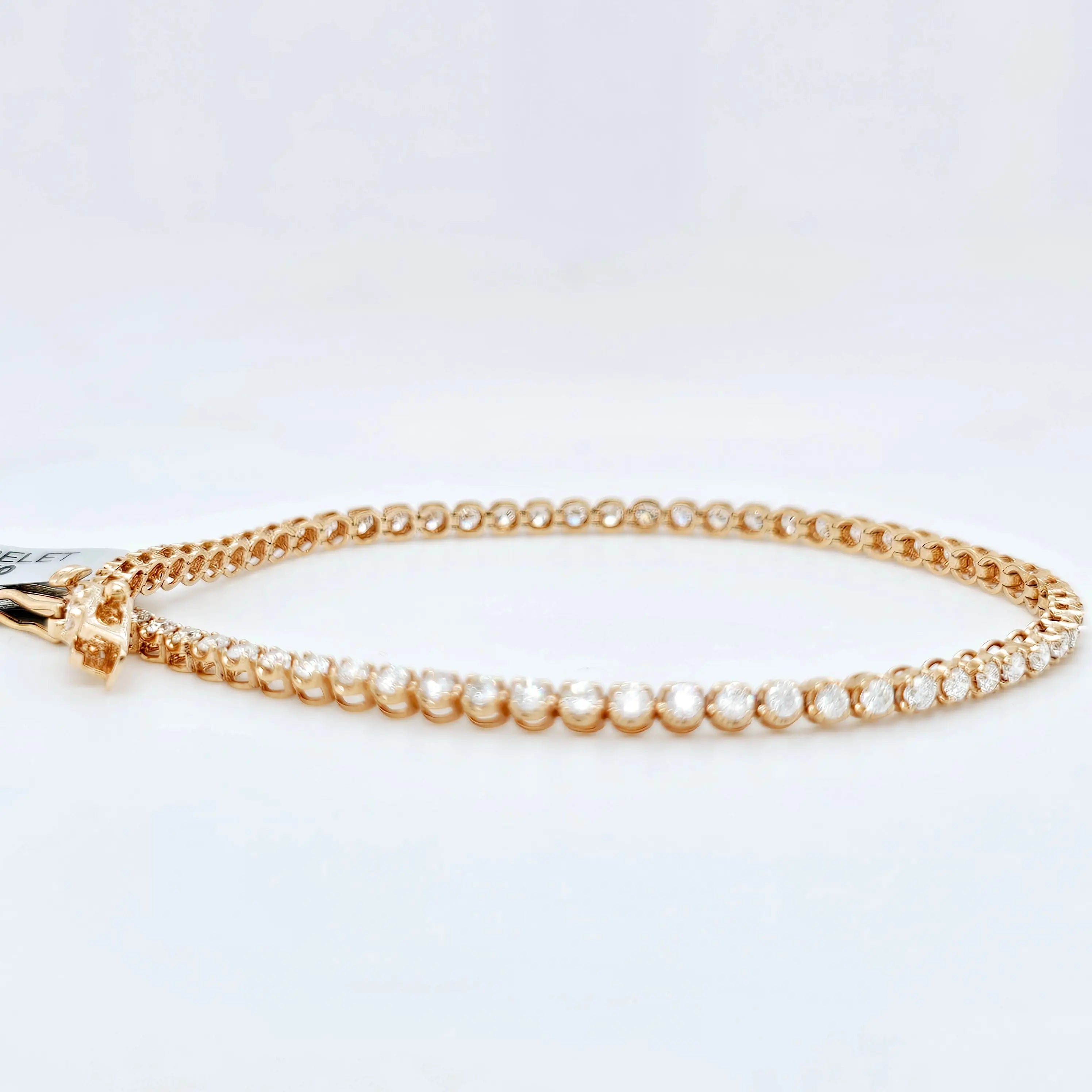 Tennis bracelet | Women's gold tennis bracelet | 7 inches (Resizable) Chloe's Jewellers