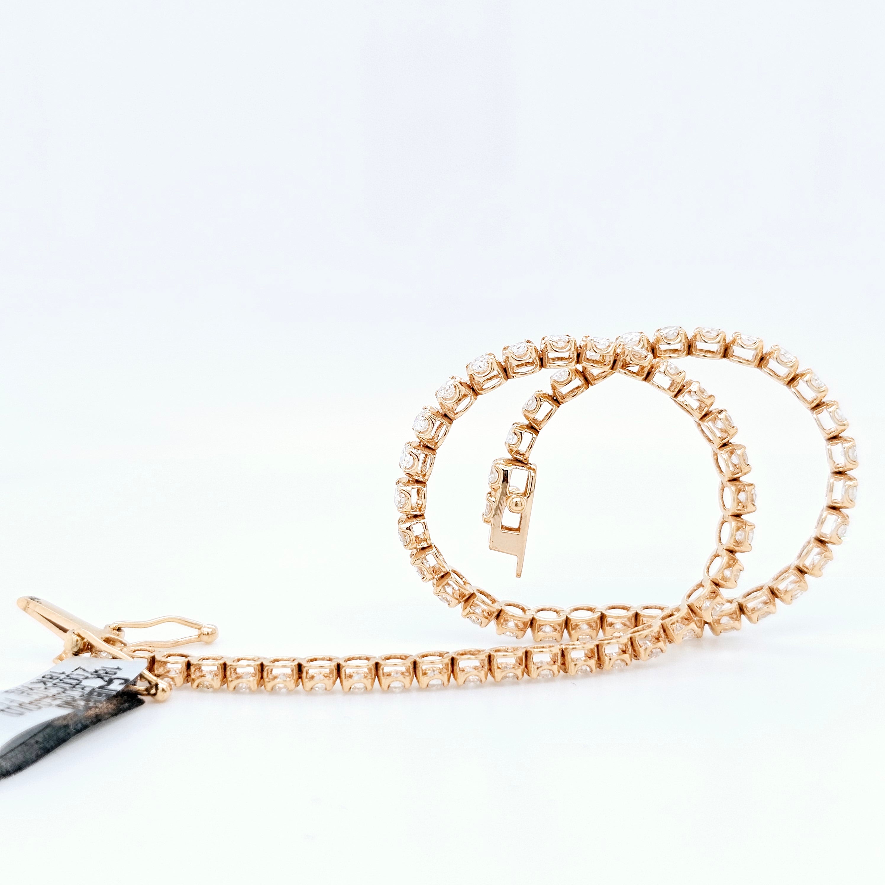 Tennis bracelet | Women's gold tennis bracelet | 7 inches (Resizable)