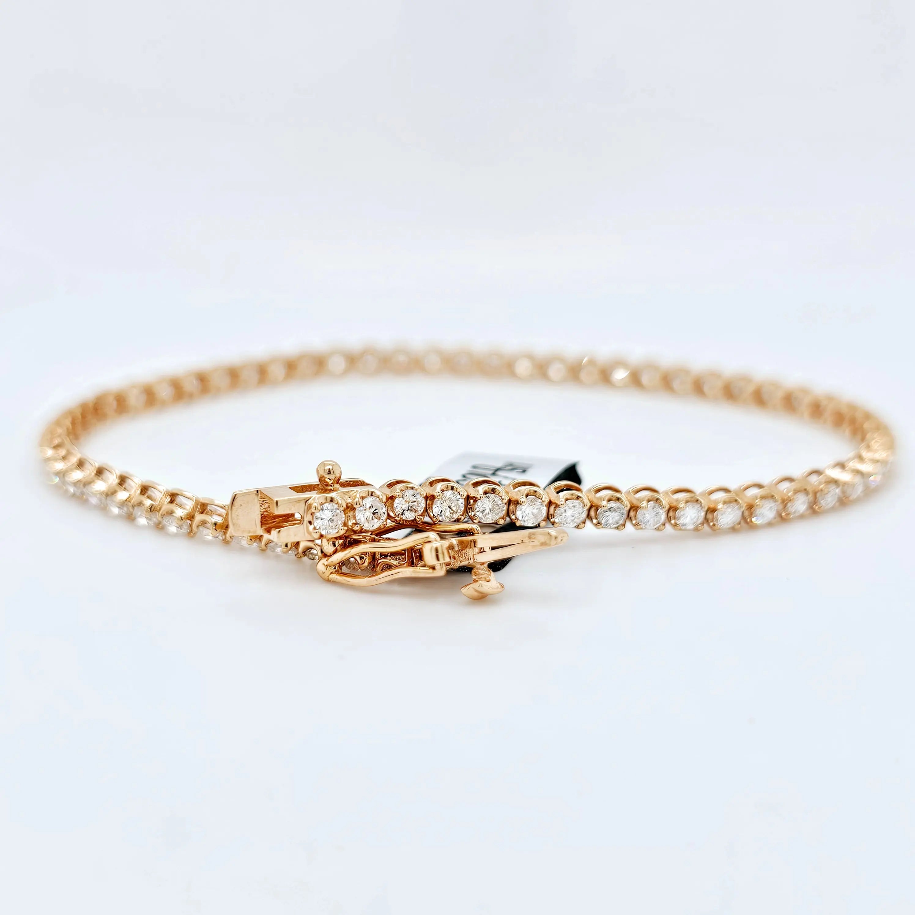 Tennis bracelet | Women's gold tennis bracelet | 7 inches (Resizable) Chloe's Jewellers