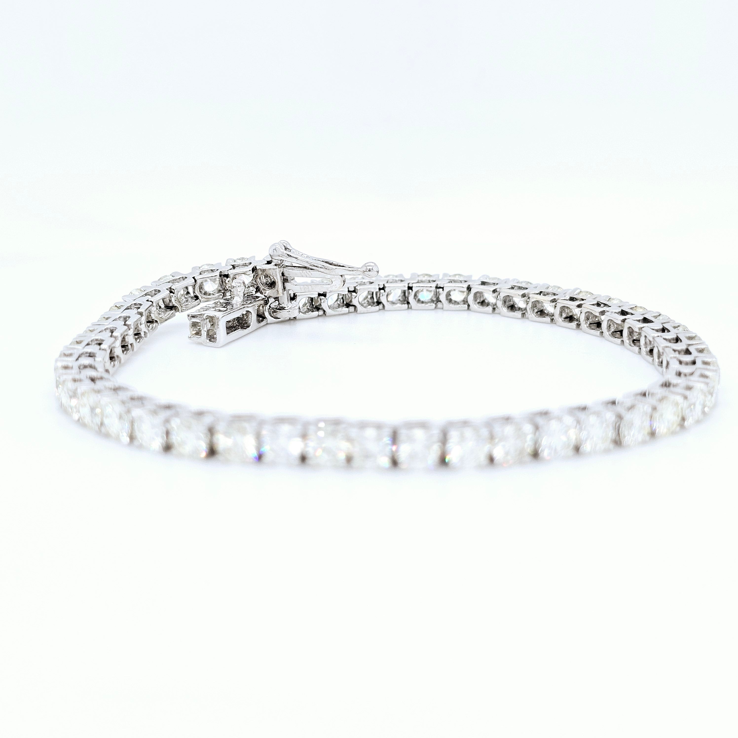 White gold diamond bracelet | Gold and Diamond tennis bracelet Chloe's Jewellers