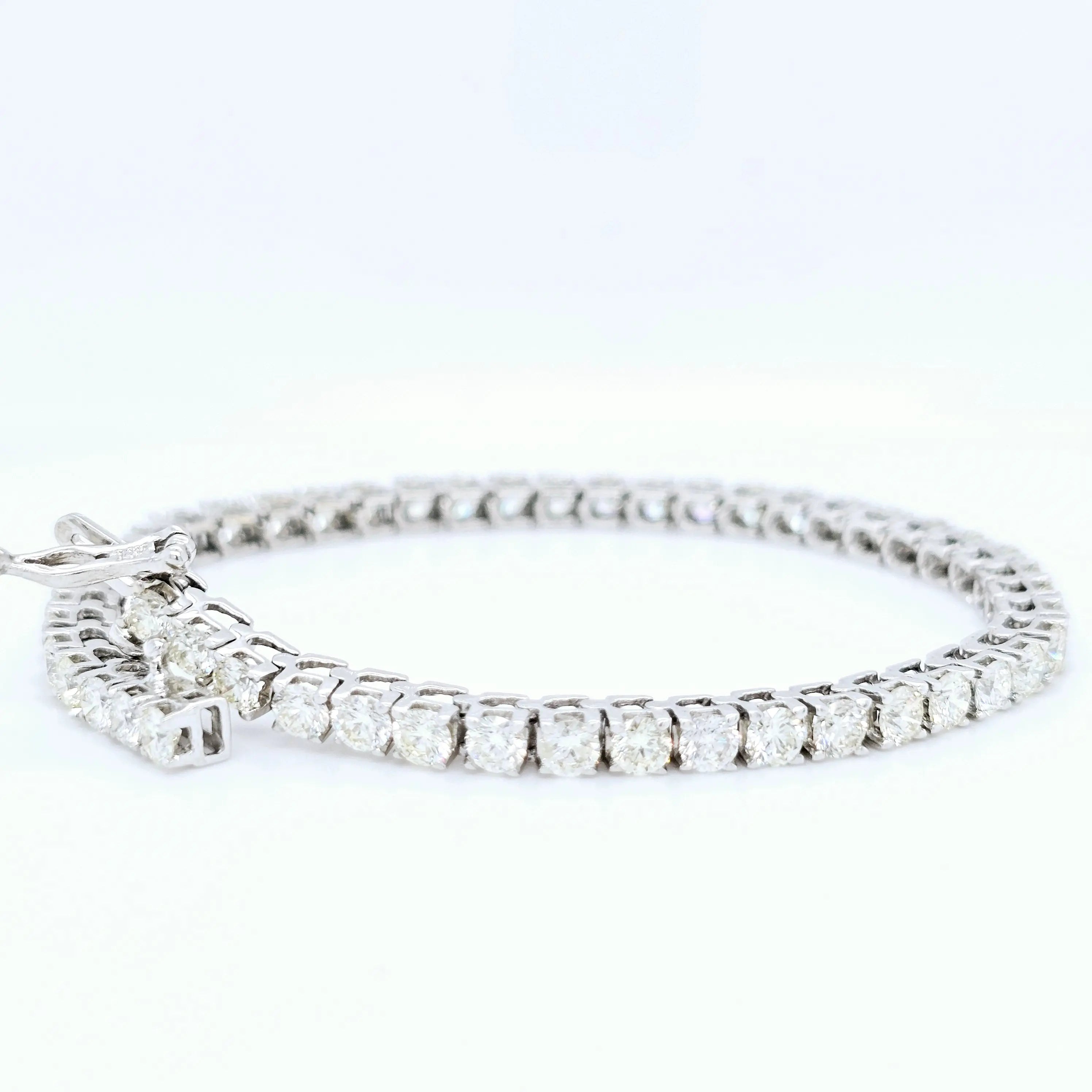 White gold diamond bracelet | Gold and Diamond tennis bracelet Chloe's Jewellers