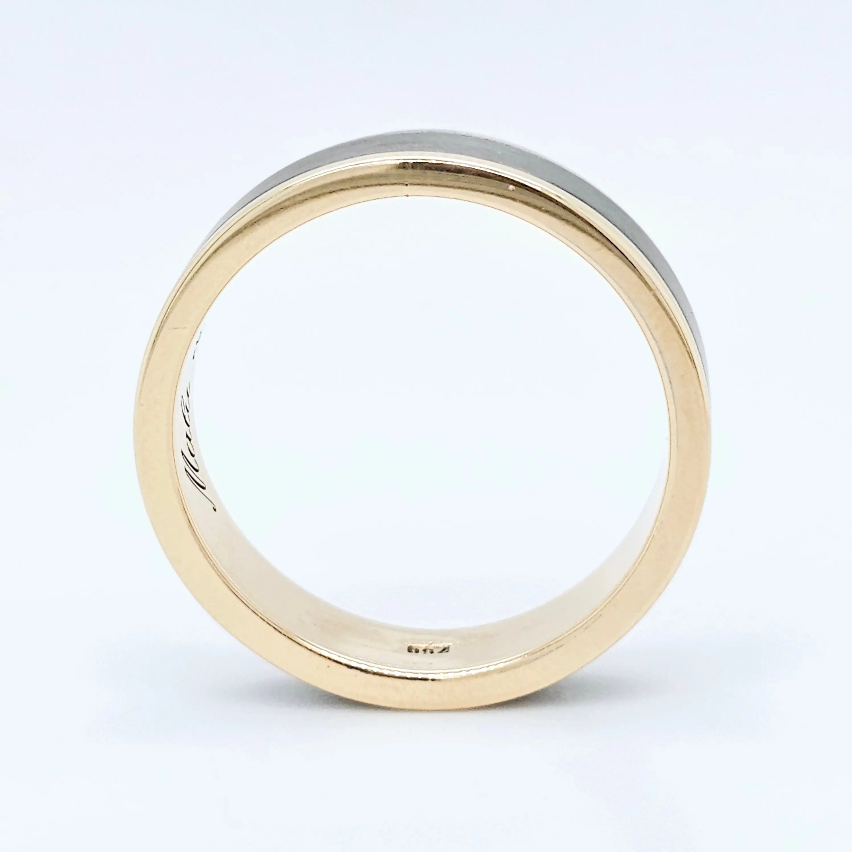 Mens bands rings | Men's wedding band | Size Q | Black Rhodium | 5.00 mm Chloe's Jewellers
