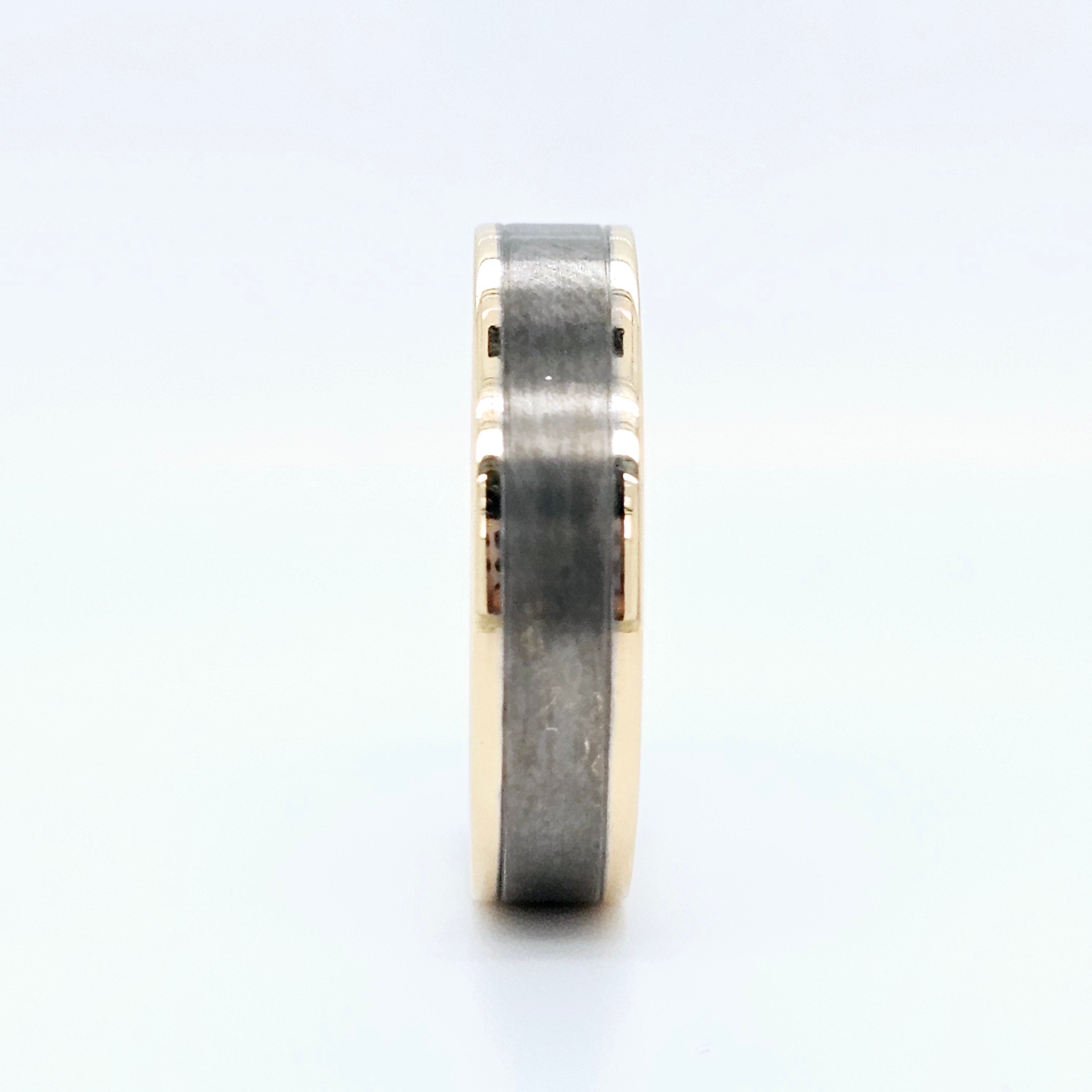 Mens bands rings | Men's wedding band | Size Q | Black Rhodium | 5.00 mm Chloe's Jewellers