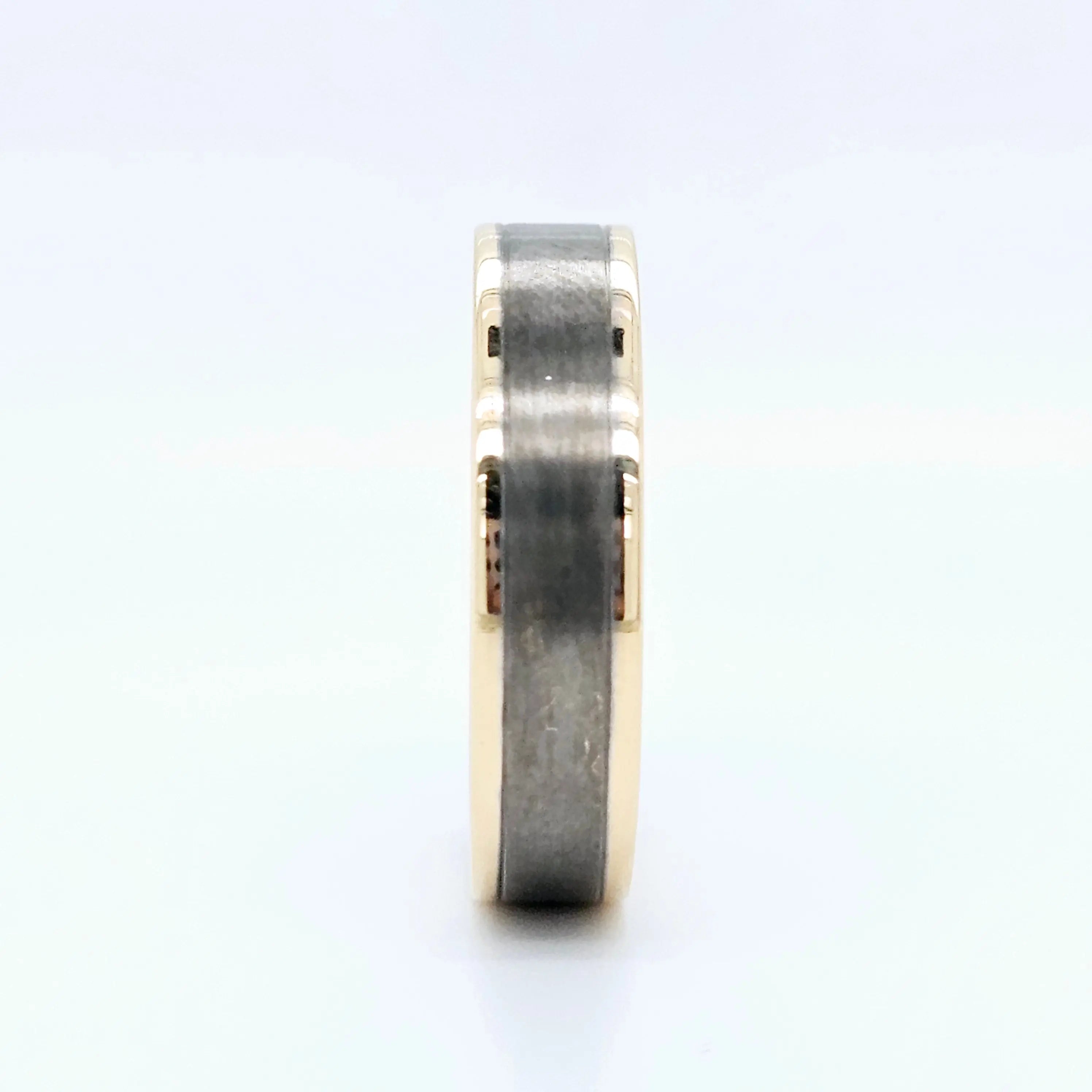 Mens bands rings | Men's wedding band | Size Q | Black Rhodium | 5.00 mm Chloe's Jewellers